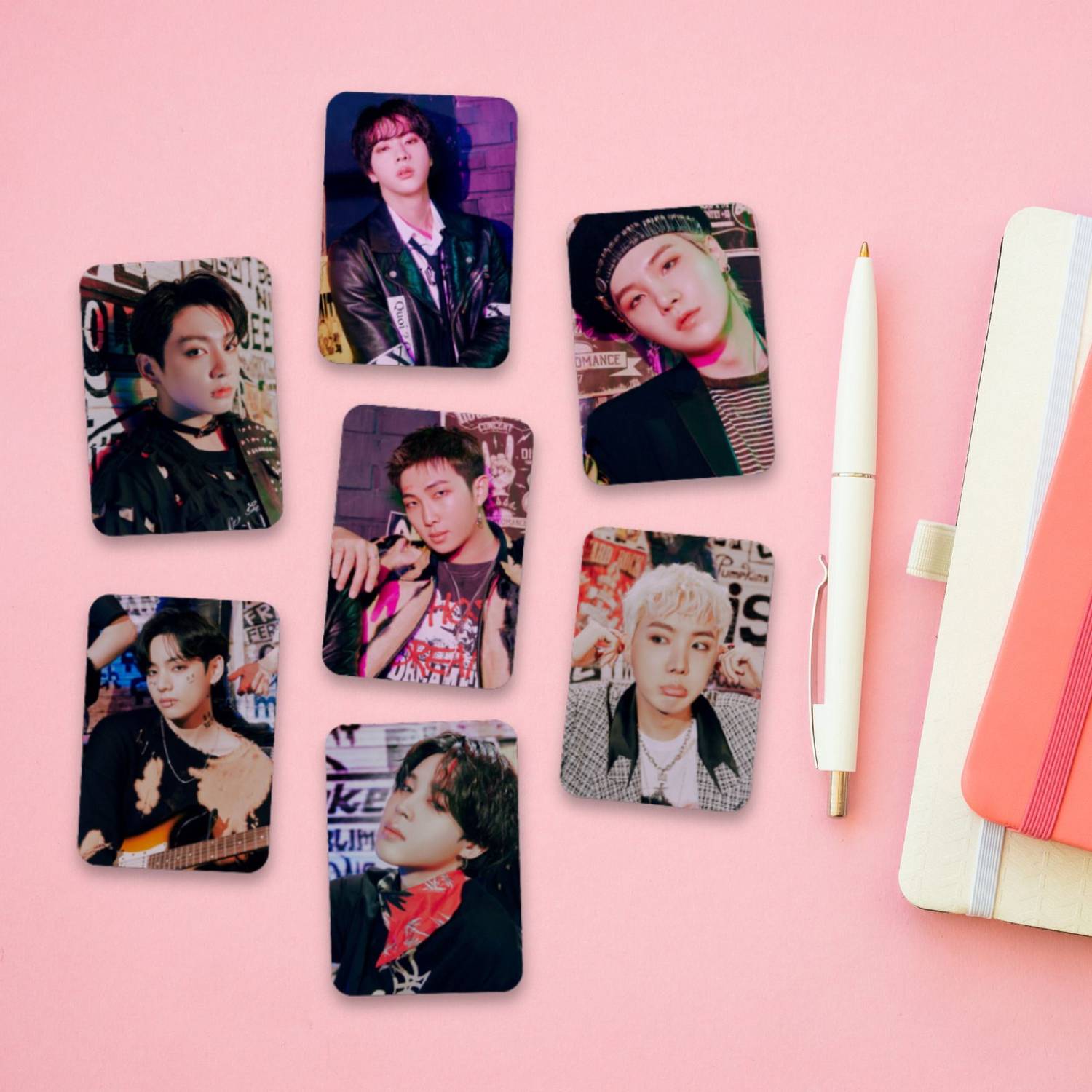 BTS Photocards Pack of 50 (8.8 x 5.6 cm) | BTS Round-Edge