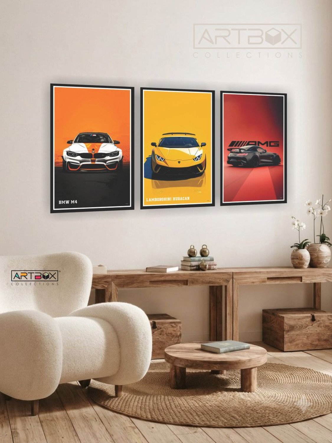 Image of BMW car poster for wall, wall poster wallpaper car, car poster Fine Art Print