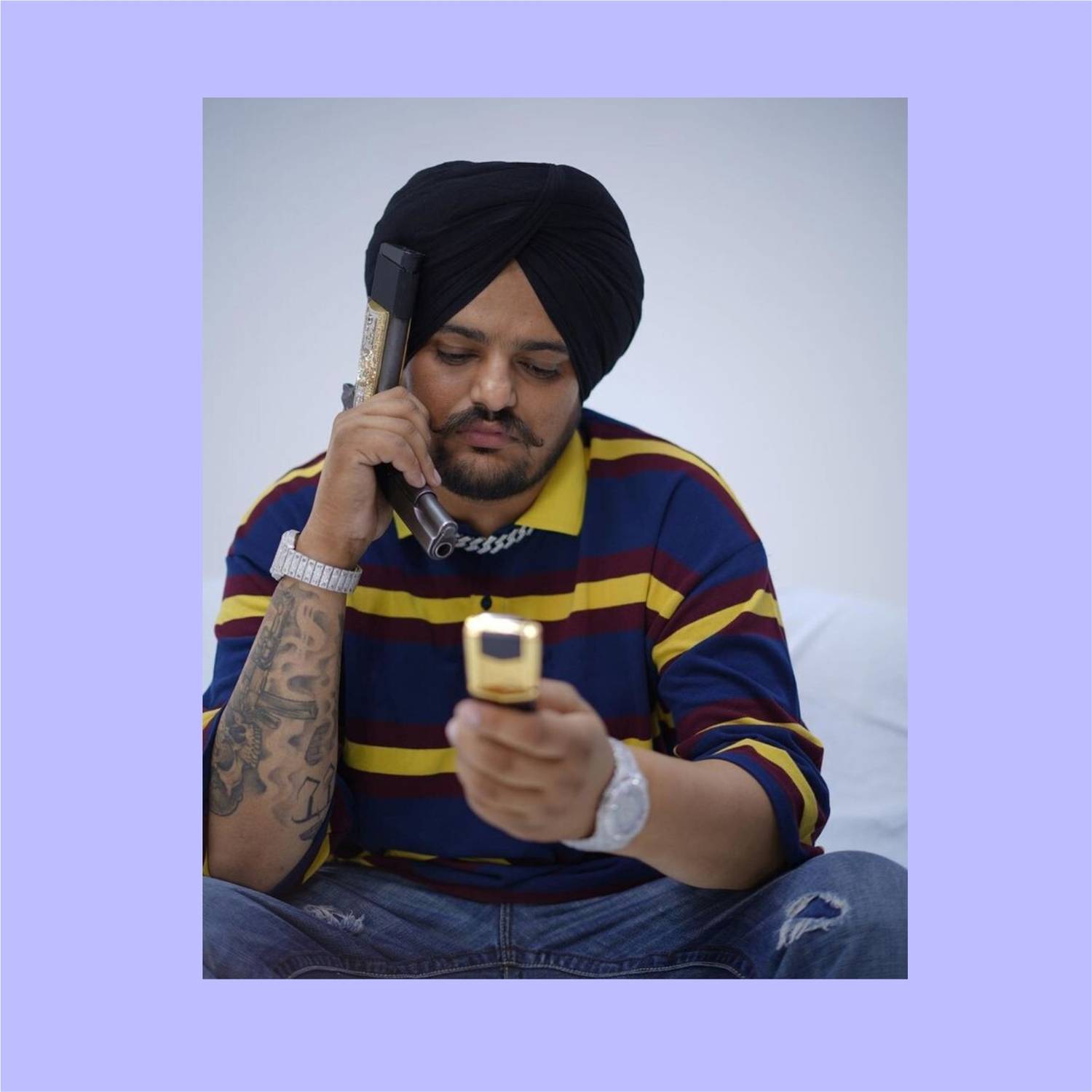 Jagvii Sidhu Moose Wala 3D Self-Adhesive Wall Poster - Image 4