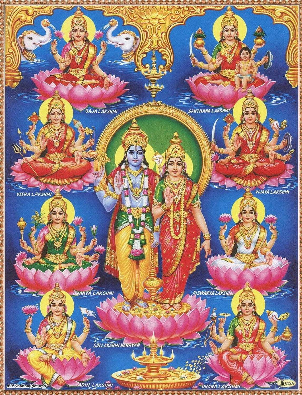 ASHTA LAKSHMI POSTER Photographic Paper