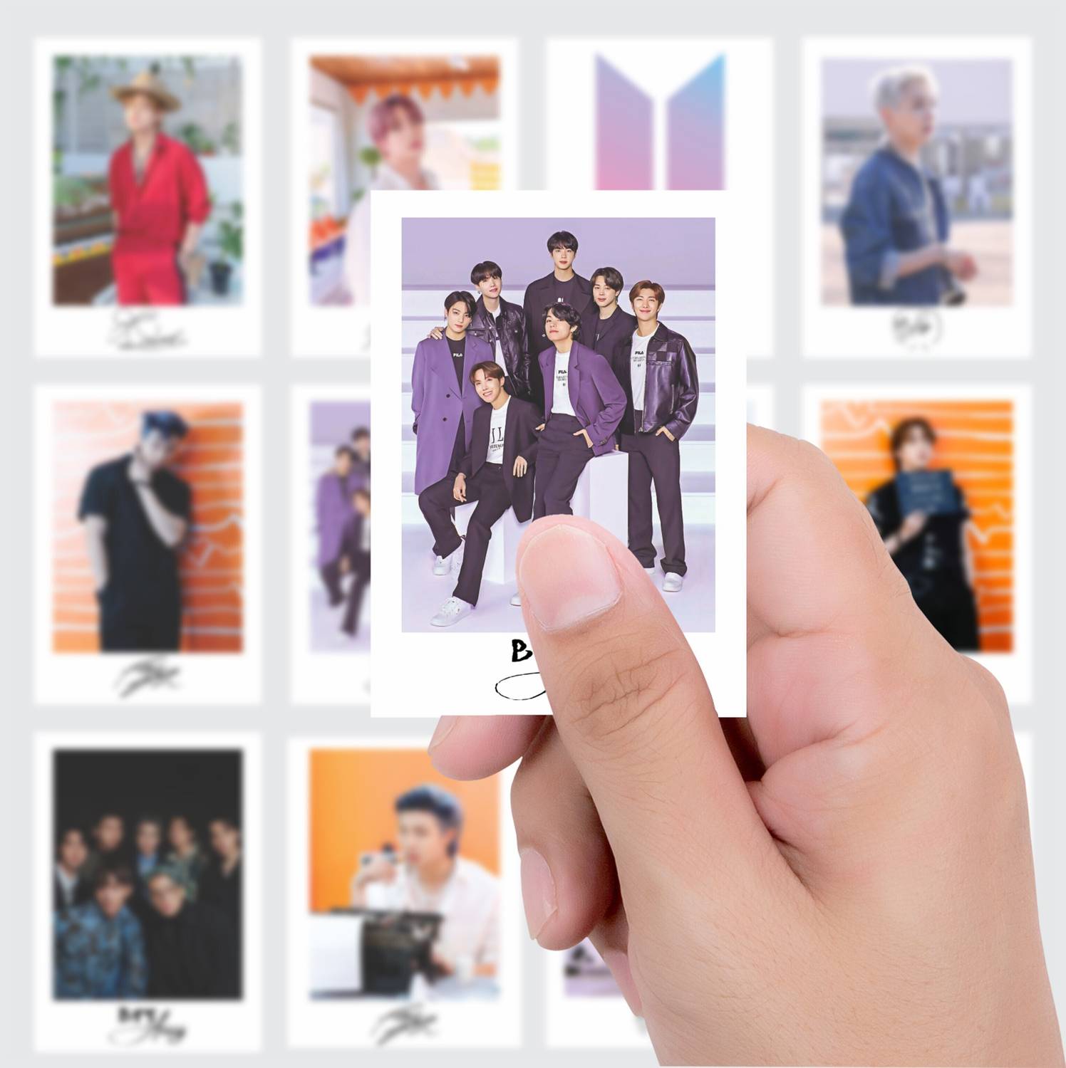 BTS Special Edition Lomocards 54 Cool Autograph Card With HD