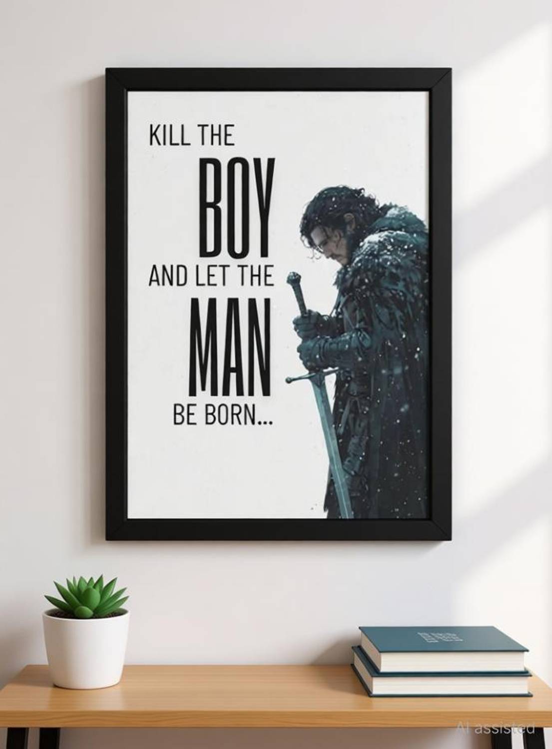 Jon Snow Game of Thrones Framed Poster 8x12 - Image 2