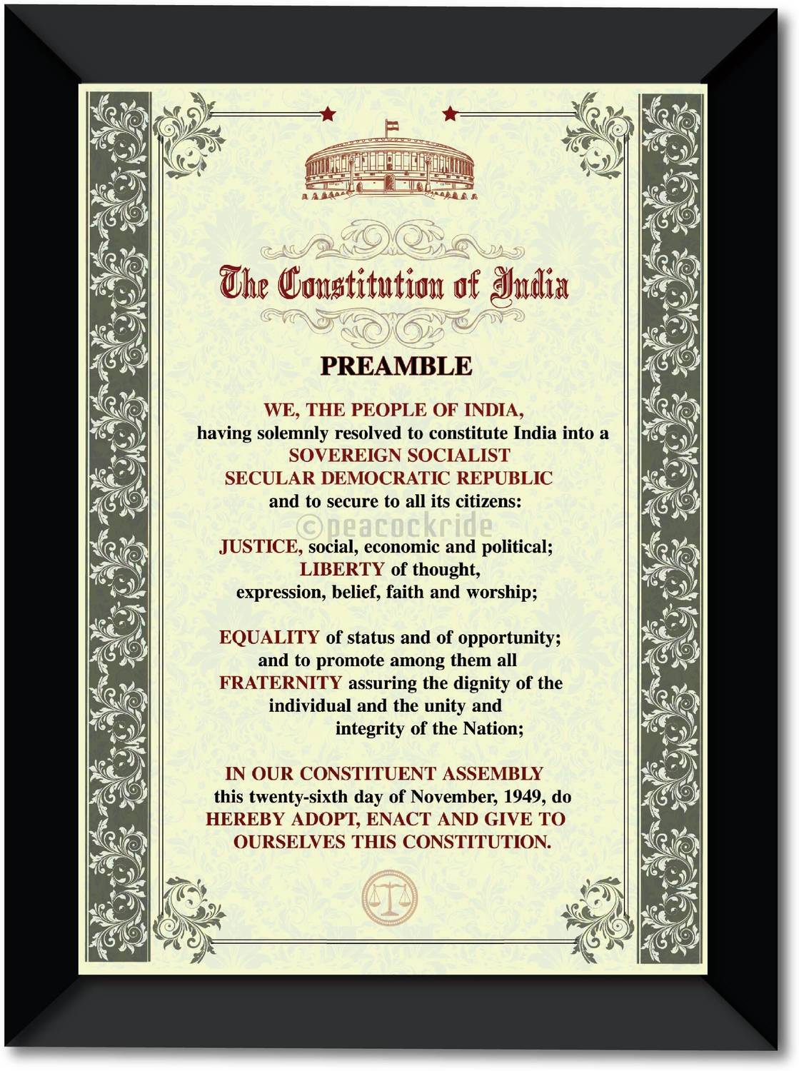 Fil Preamble Preamble Of Indian Constitution Photo