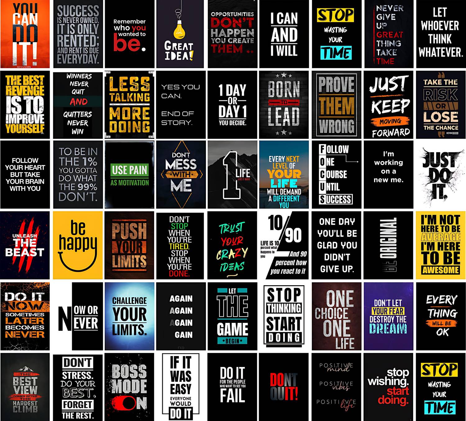 Rsbhub Motivational Poster Pack of 54 - Image 1