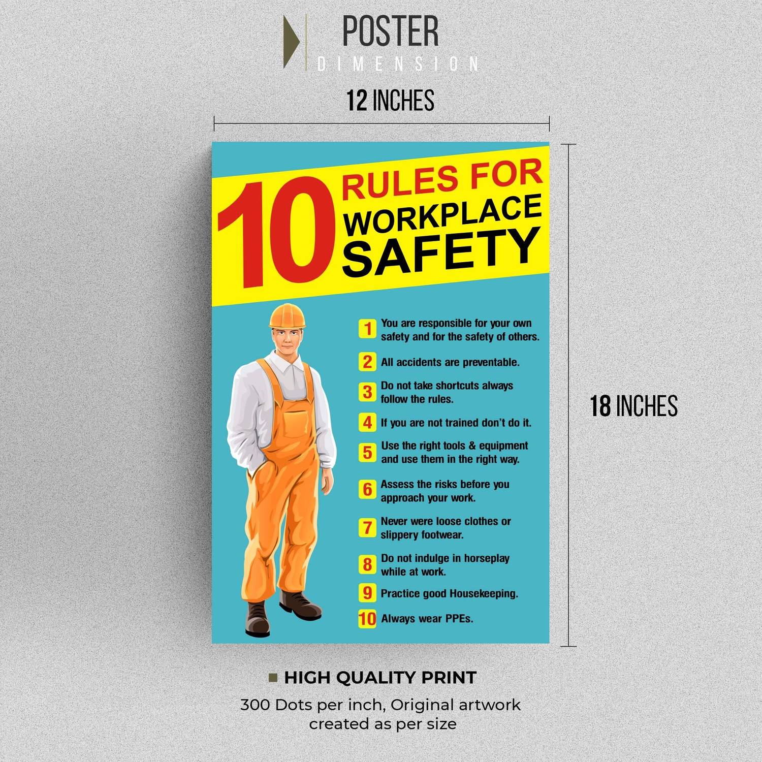 Workplace Safety Rules Poster 18