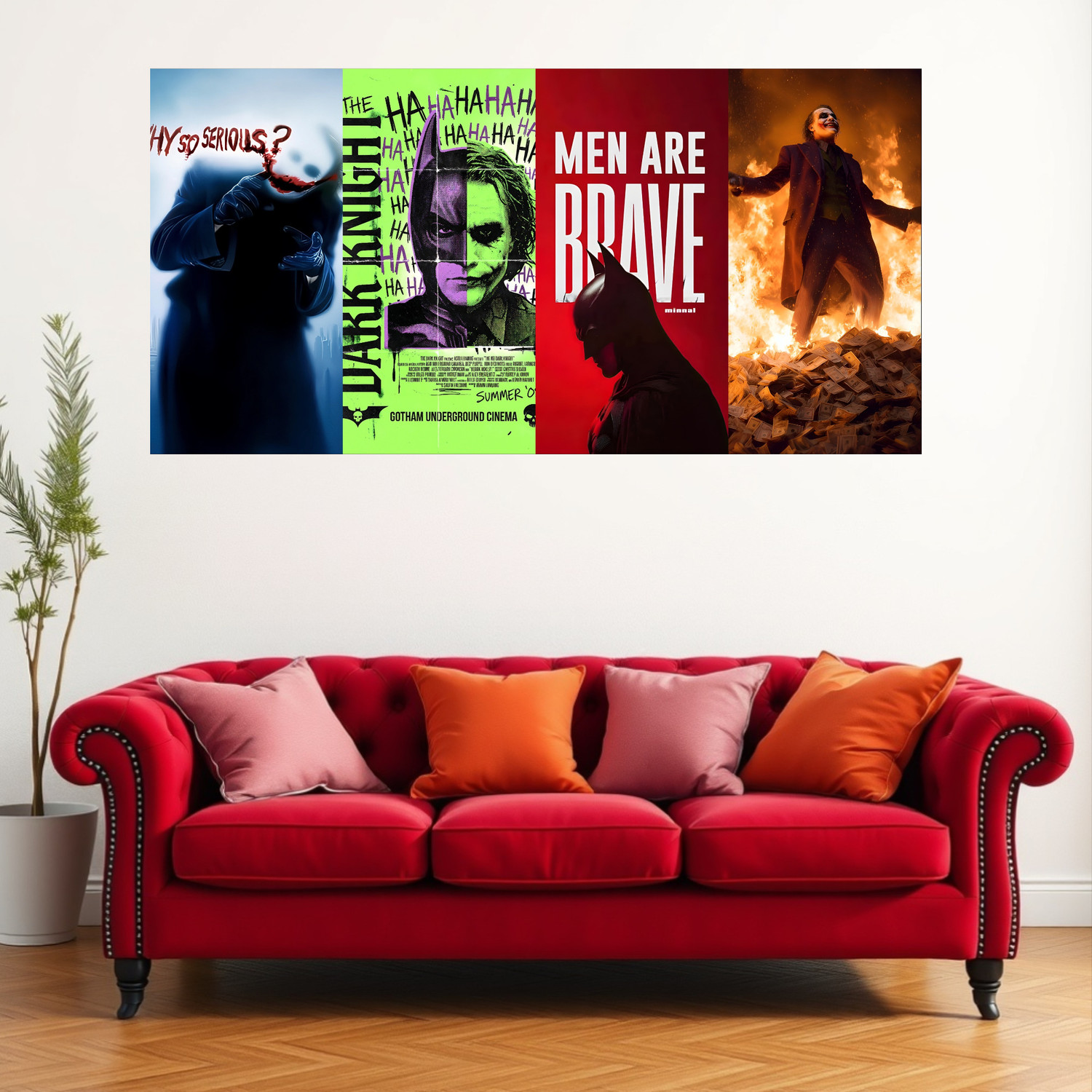 Image of The Joker in The Dark Knight as Heath Ledger finished filming all of his scenes Photographic Paper