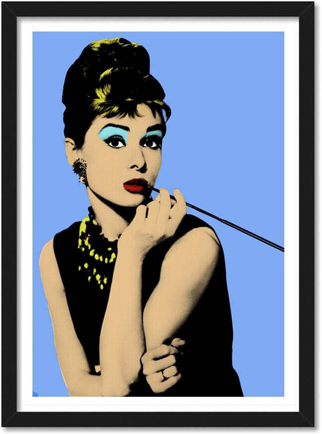 Audrey Hepburn Actress Framed Poster For Room & Office (10 Inch X 13 Inch, Framed) Paper Print