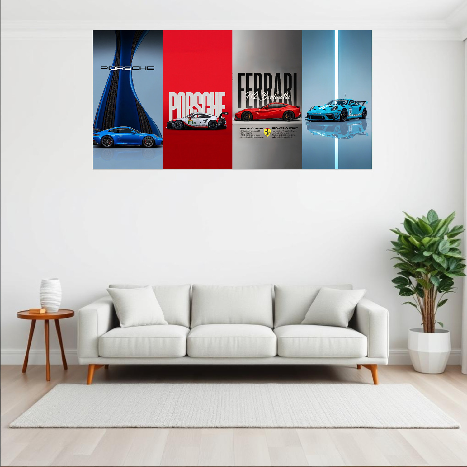 Image of Porsche Aesthetic Car Premium Wall Posters Photographic Paper