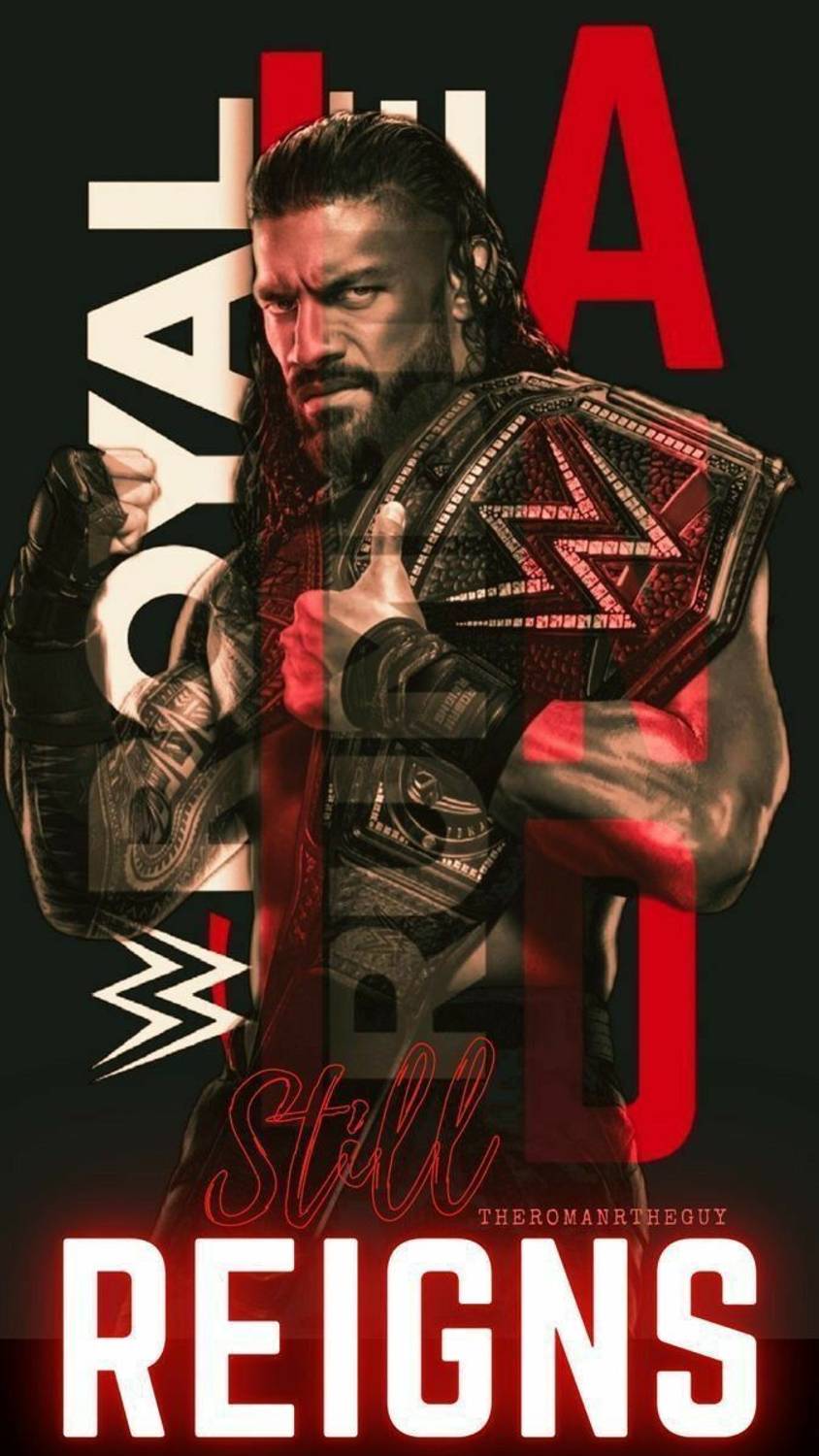 Fingerprint Roman Reigns A4 Fine Art Print - Image 3