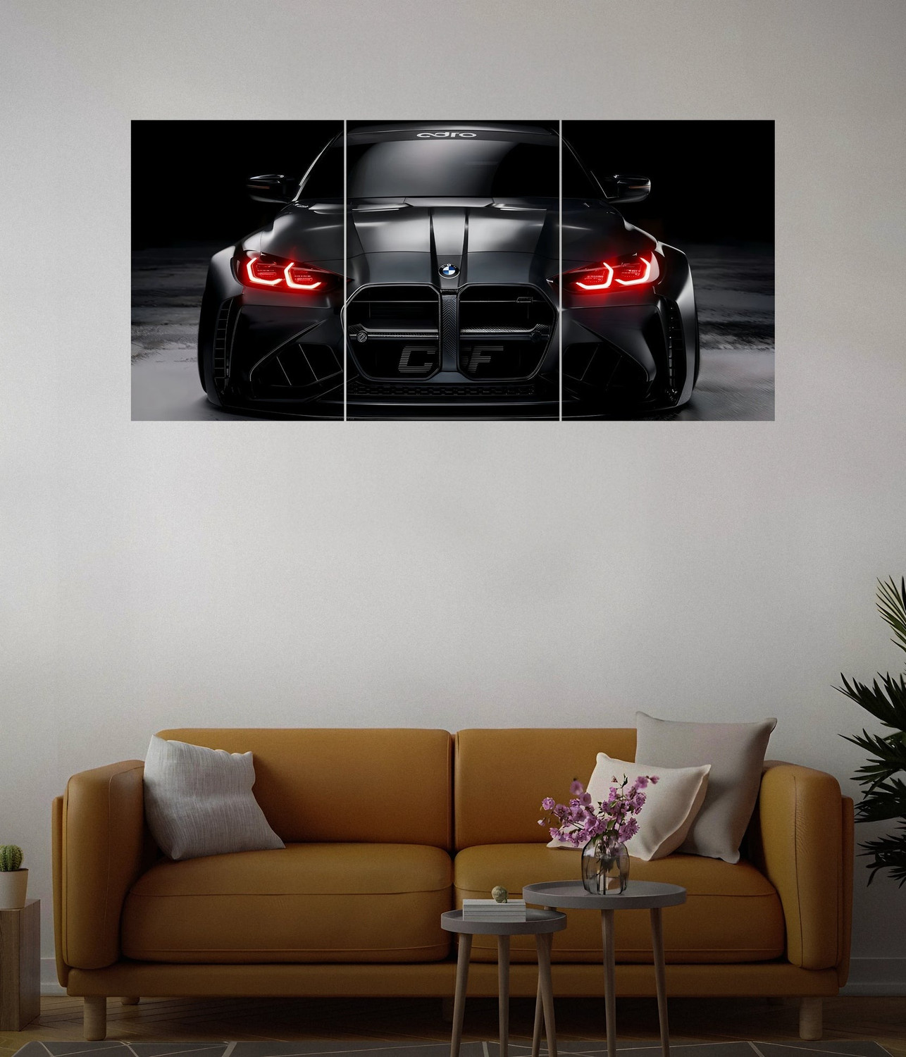 Image of BMW M2 Black Beast - Split Wall Poster Photographic Paper