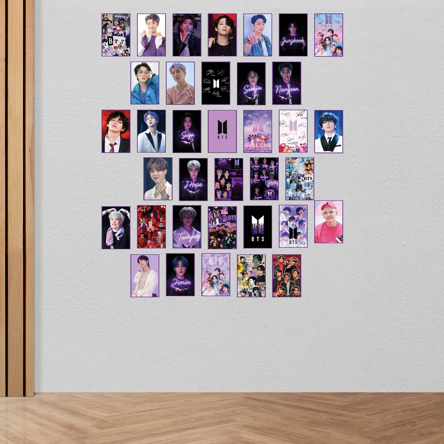 BTS Mix Poster Combo Set of 36 | 6×4 Inch HD Photo Cards | 300 GSM