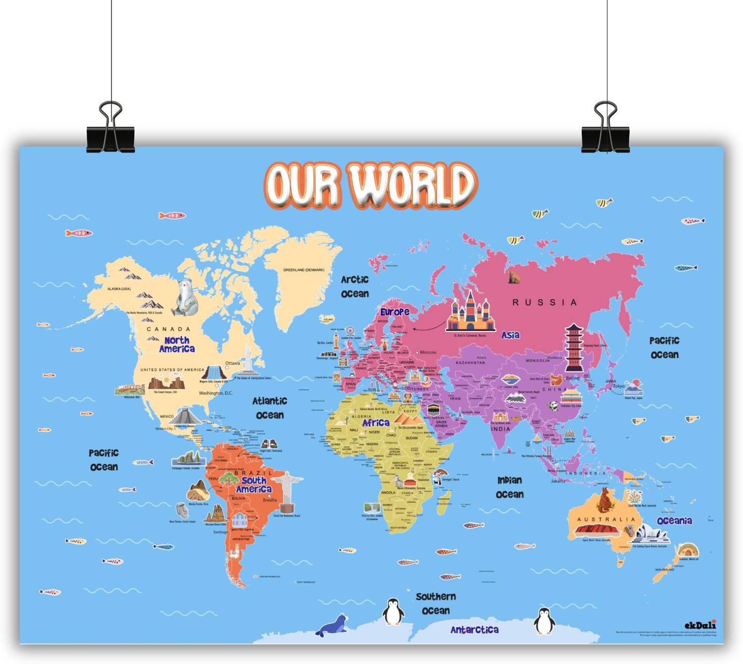 World Map With Countries And Capitals Personalized Printable World Map
