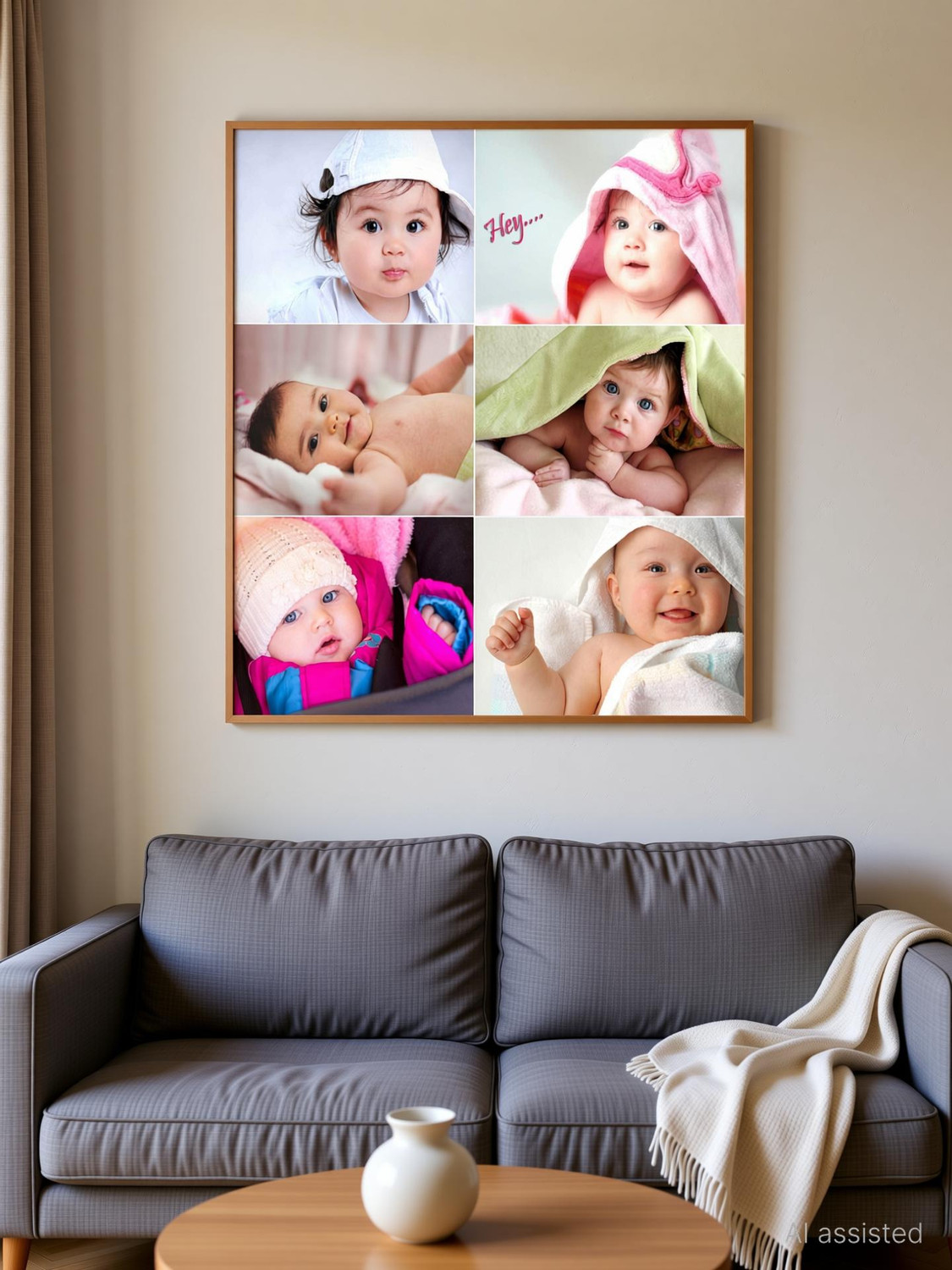 Image of Baby Set of 6 Cute Baby Combo Posters Paper Print