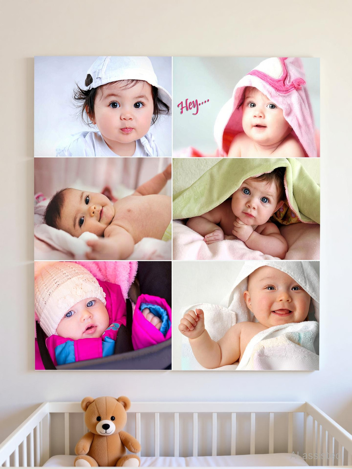Image of Baby Set of 6 Cute Baby Combo Posters Paper Print