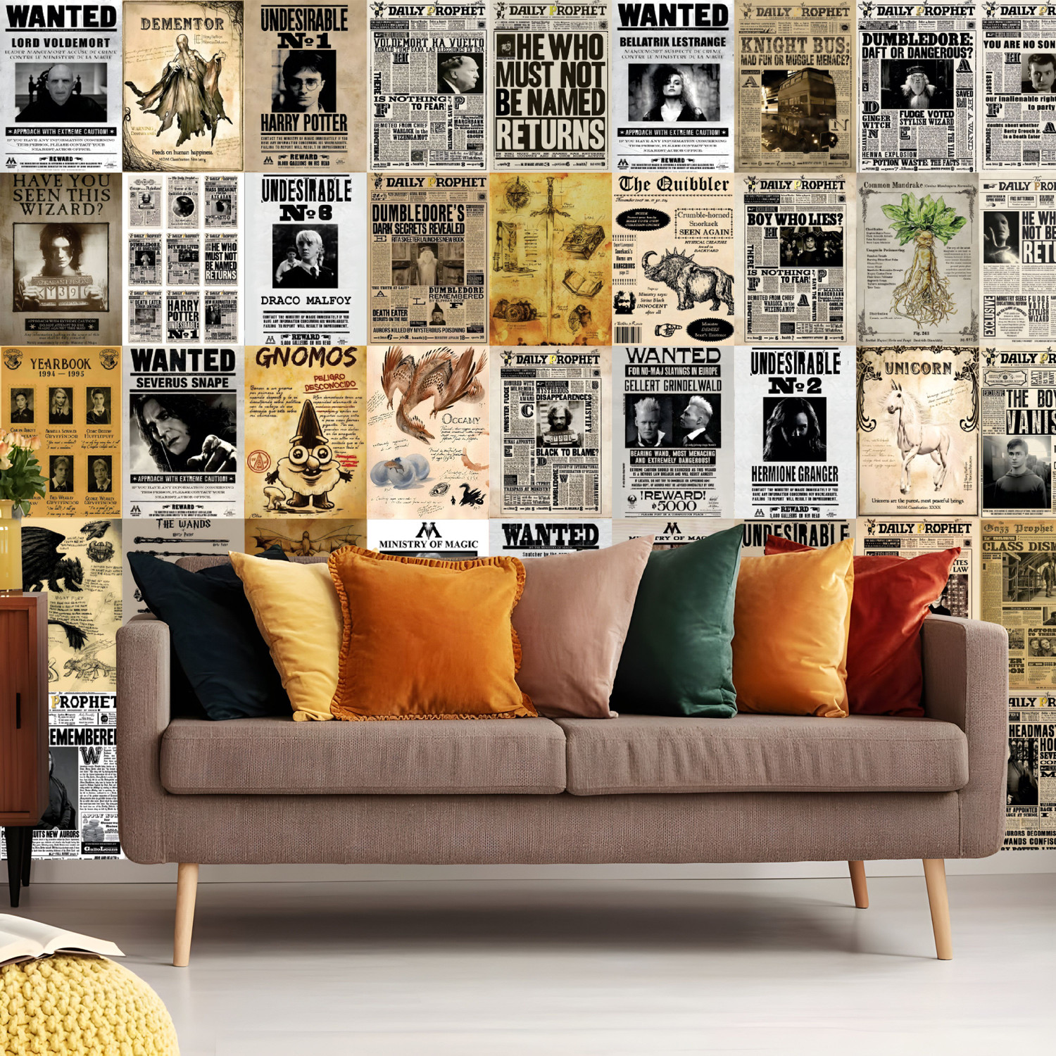 Image of Wall Posters Harry Potter COLLAGE KIT 250 GSM PREMIUM PAPER (PACK 65)-03 Vinyl