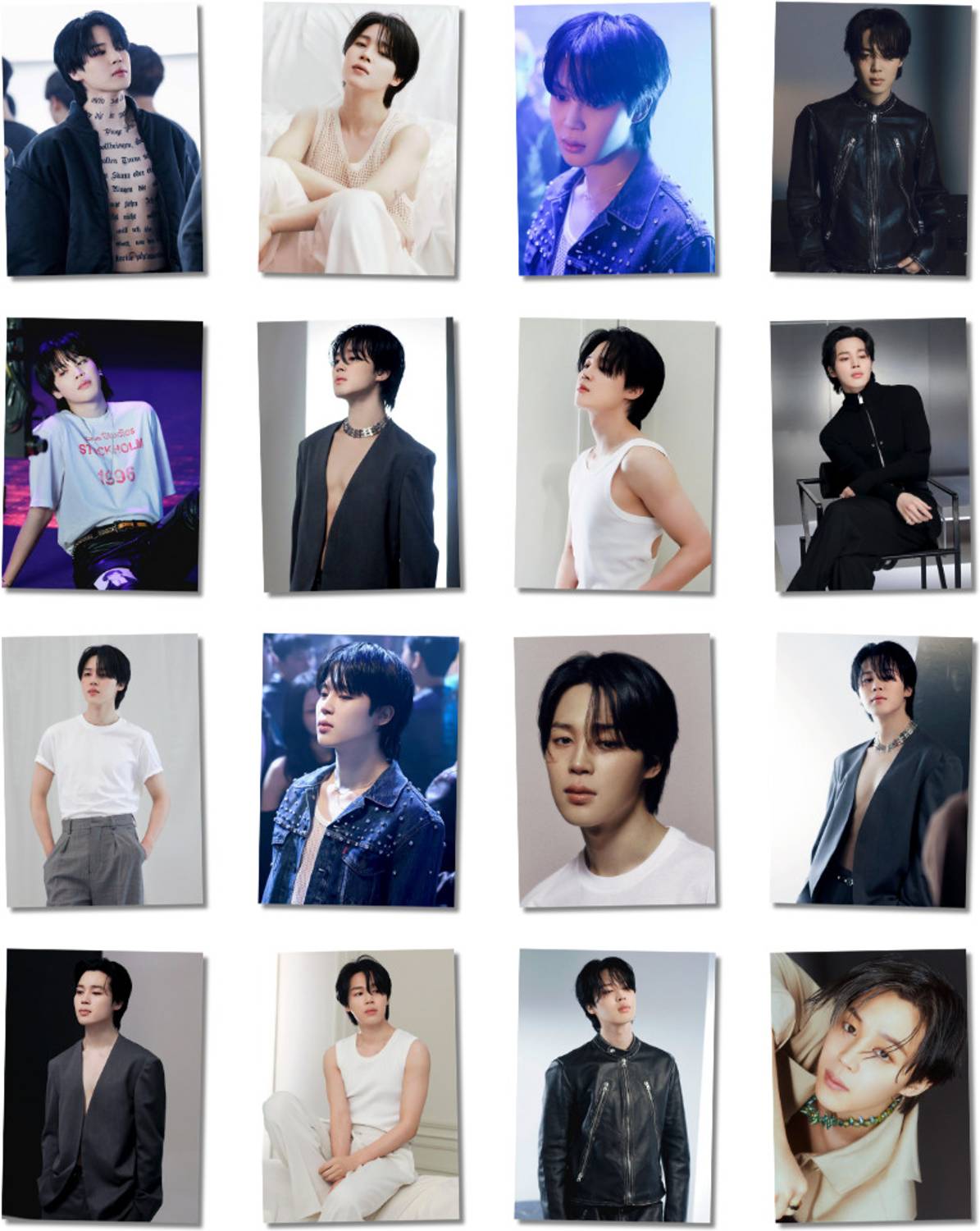 BTS Photocards Pack of 16 (8 x 11 cm) | BTS Jimin Photocards | BTS