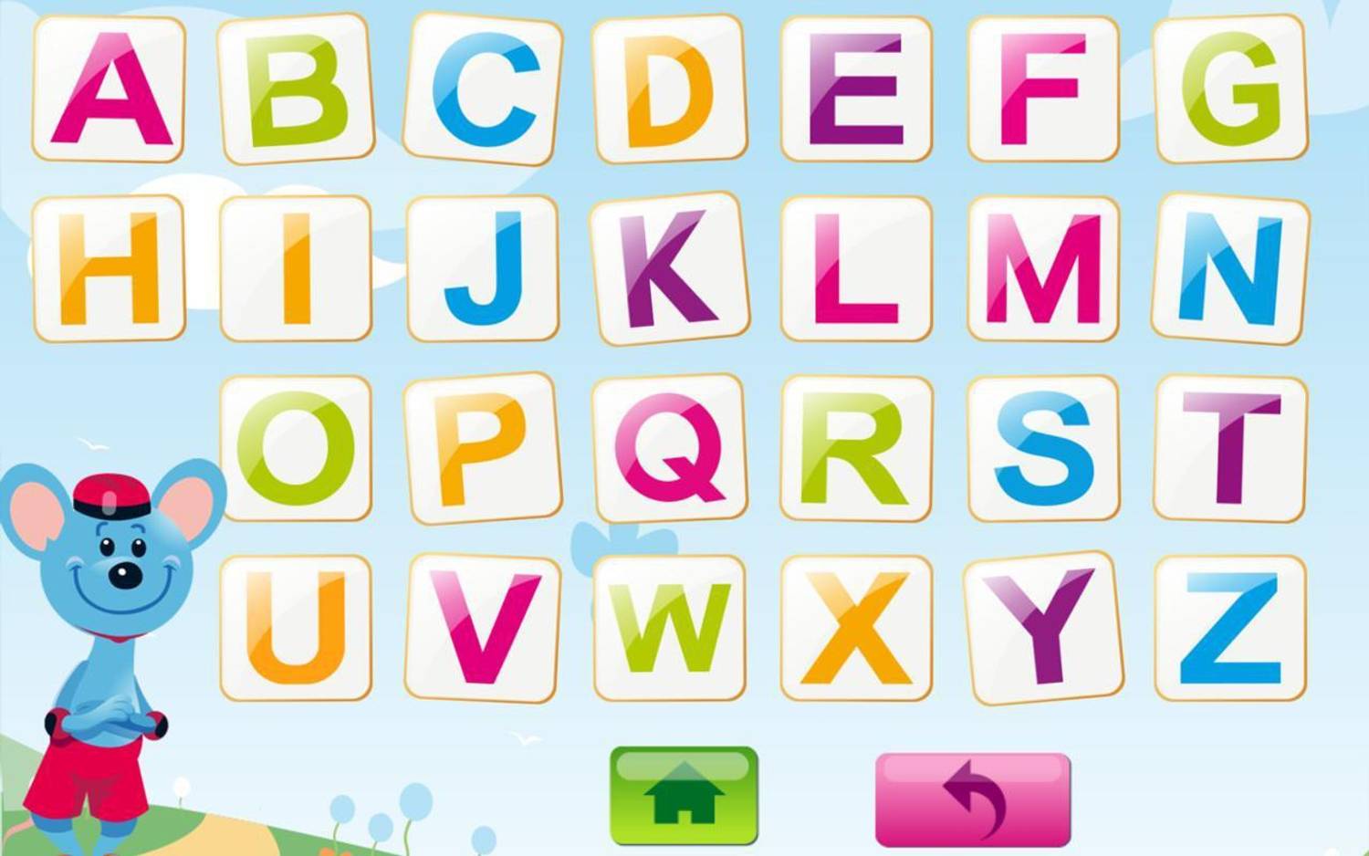 Abcd alphabet chart Poster Multicolor Photo Paper Print Poster Photographic Paper