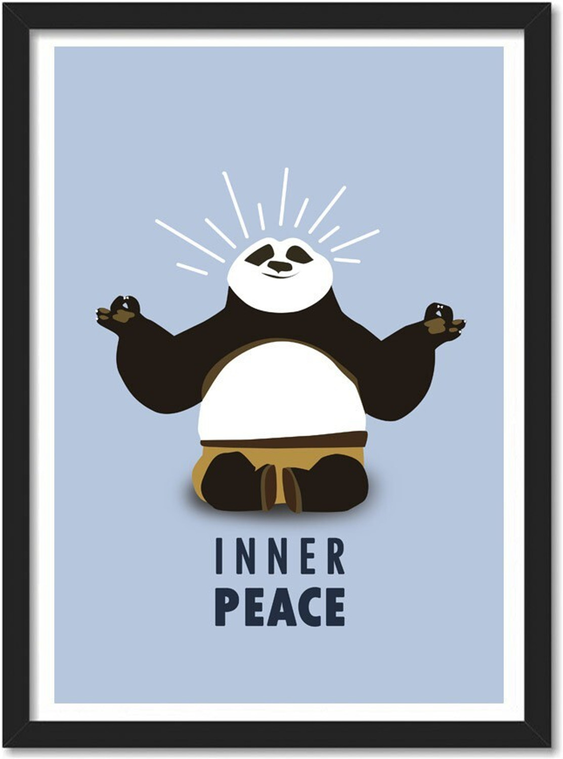 Image of Good Hope Inner Peace Framed Poster for Room & Office(10x13 inch,Framed) Paper Print (13 inch X 10 inch, Framed)