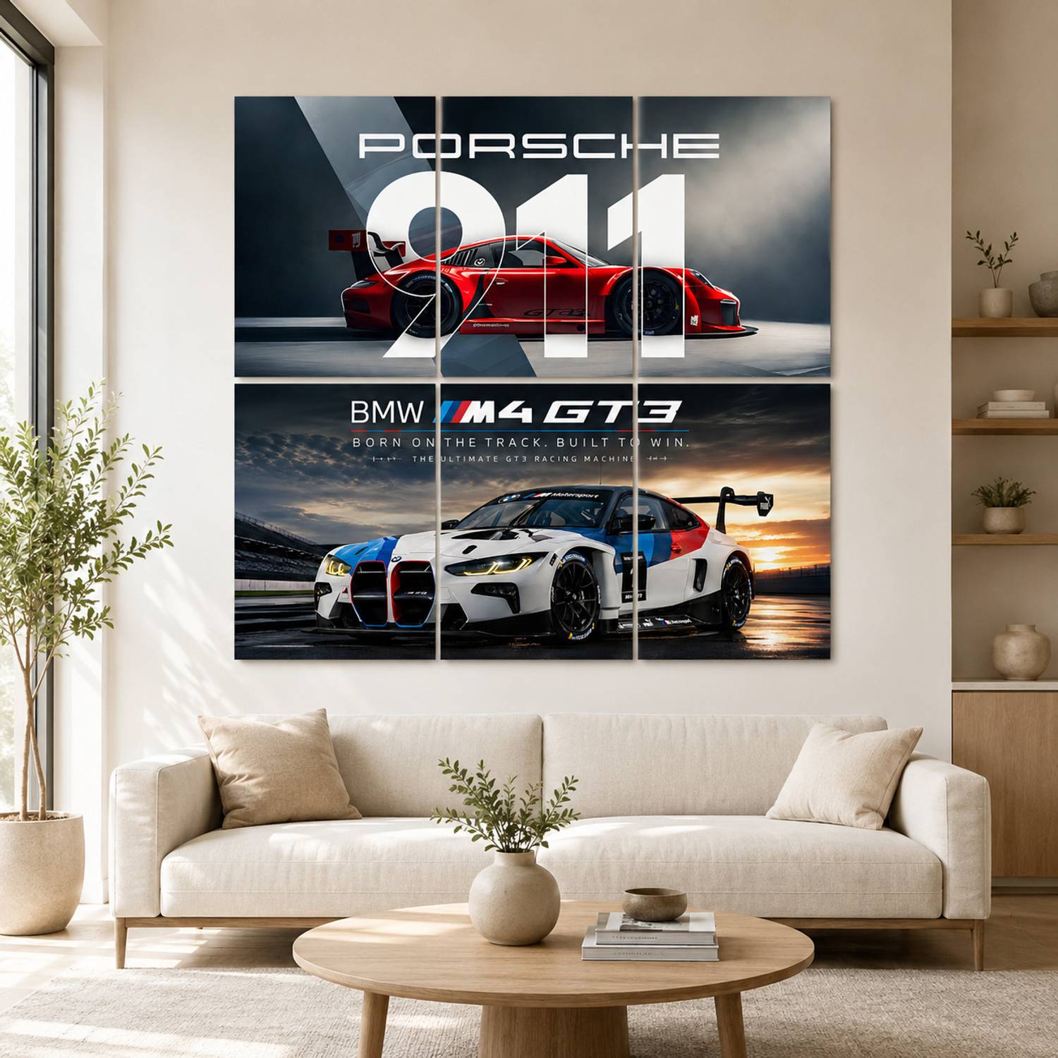 TheCuriousClub Split Car Poster Pack of 6 A4 Sheets - Image 5