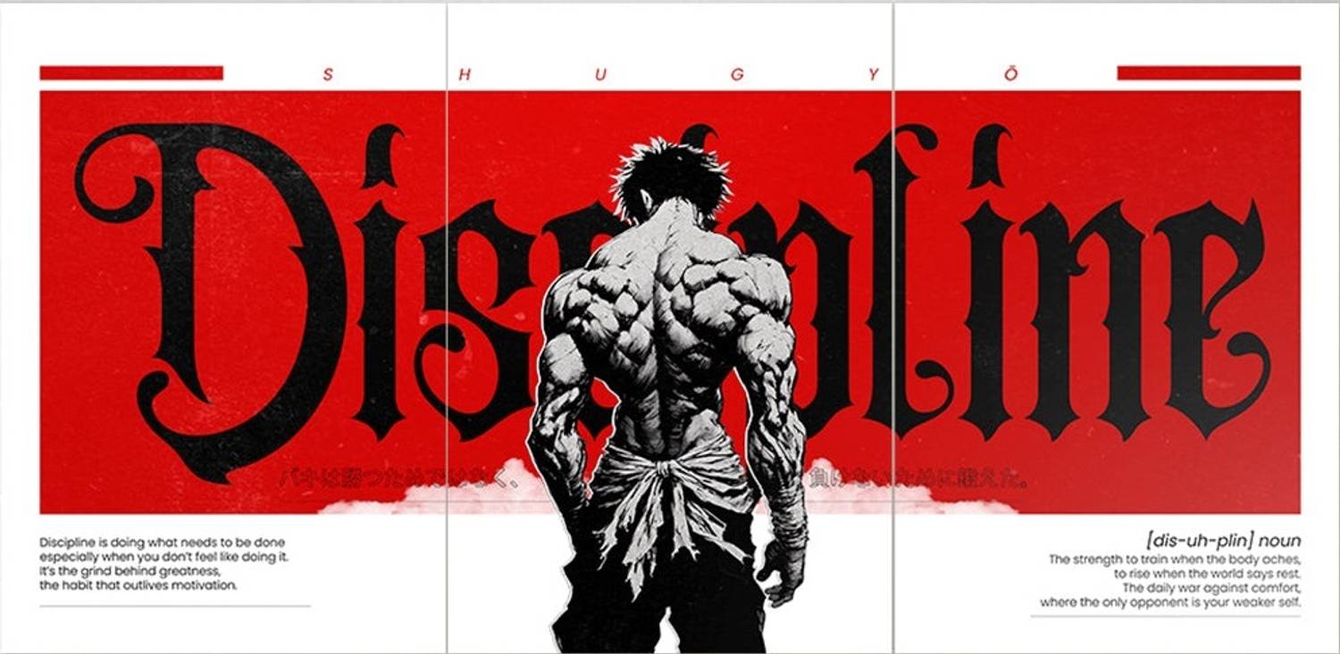 Printala Discipline Motivational Split Poster I 3 Panel A4 Size| Bodybuilding & Mindset Poster I 300 GSM Premium Inspirational Wall Art for Office, Gym & Study Room Photographic Paper (11.7 inch X 24.9 inch, Box) deal from flipkart Printala Discipline Motivational Split Poster I 3 Panel A4 Size| Bodybuilding & Mindset Poster I 300 GSM Premium Inspirational Wall Art for Office, Gym & Study Room Photographic Paper (11.7 inch X 24.9 inch, Box) deal from flipkart