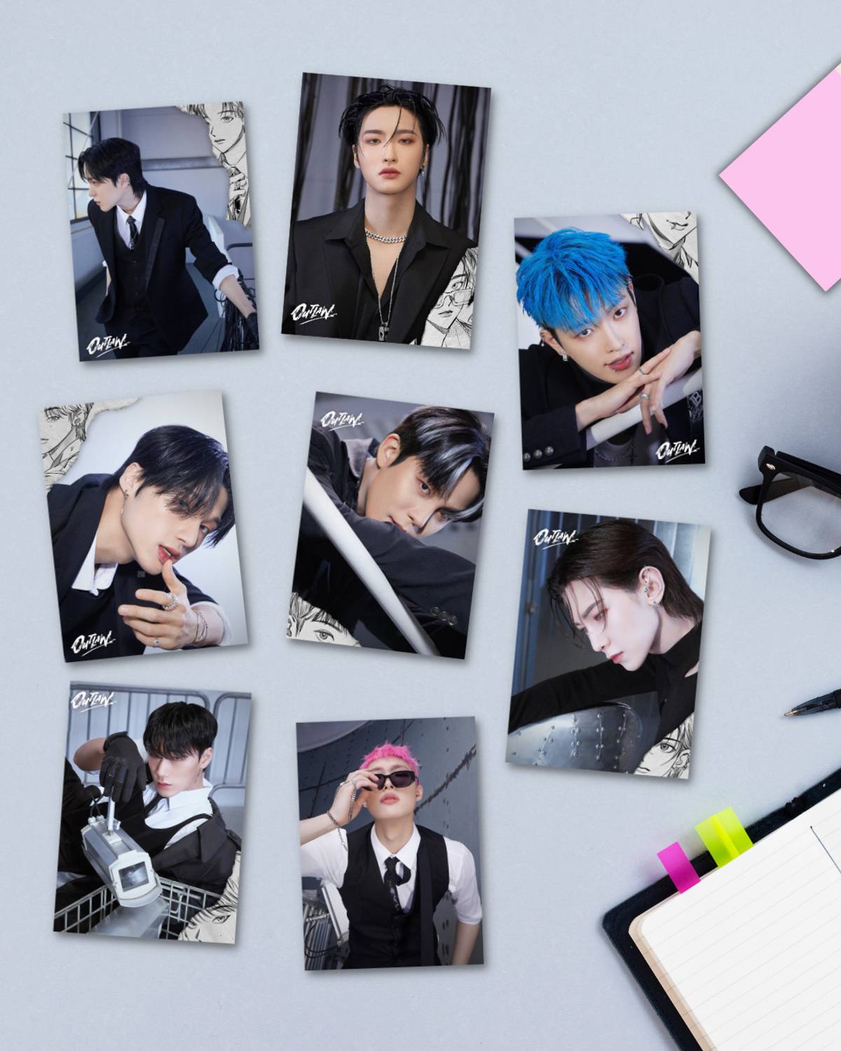 ATEEZ - Outlaw Photocards Pack Of 16 (8 x 11 cm) | Ateez All