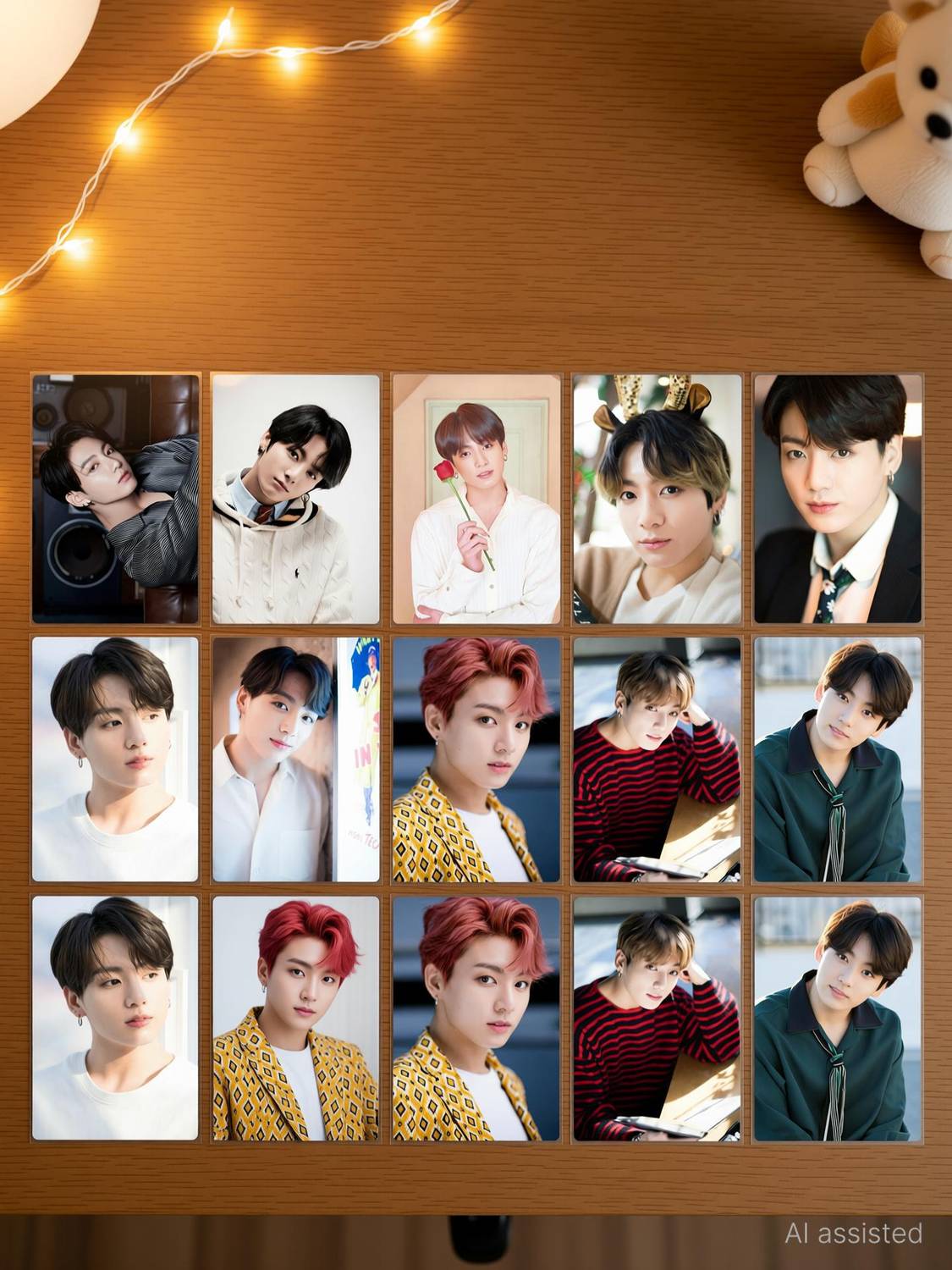 Pack of 10 BTS Member Jungkook Photocard set for BTS Fans | HD