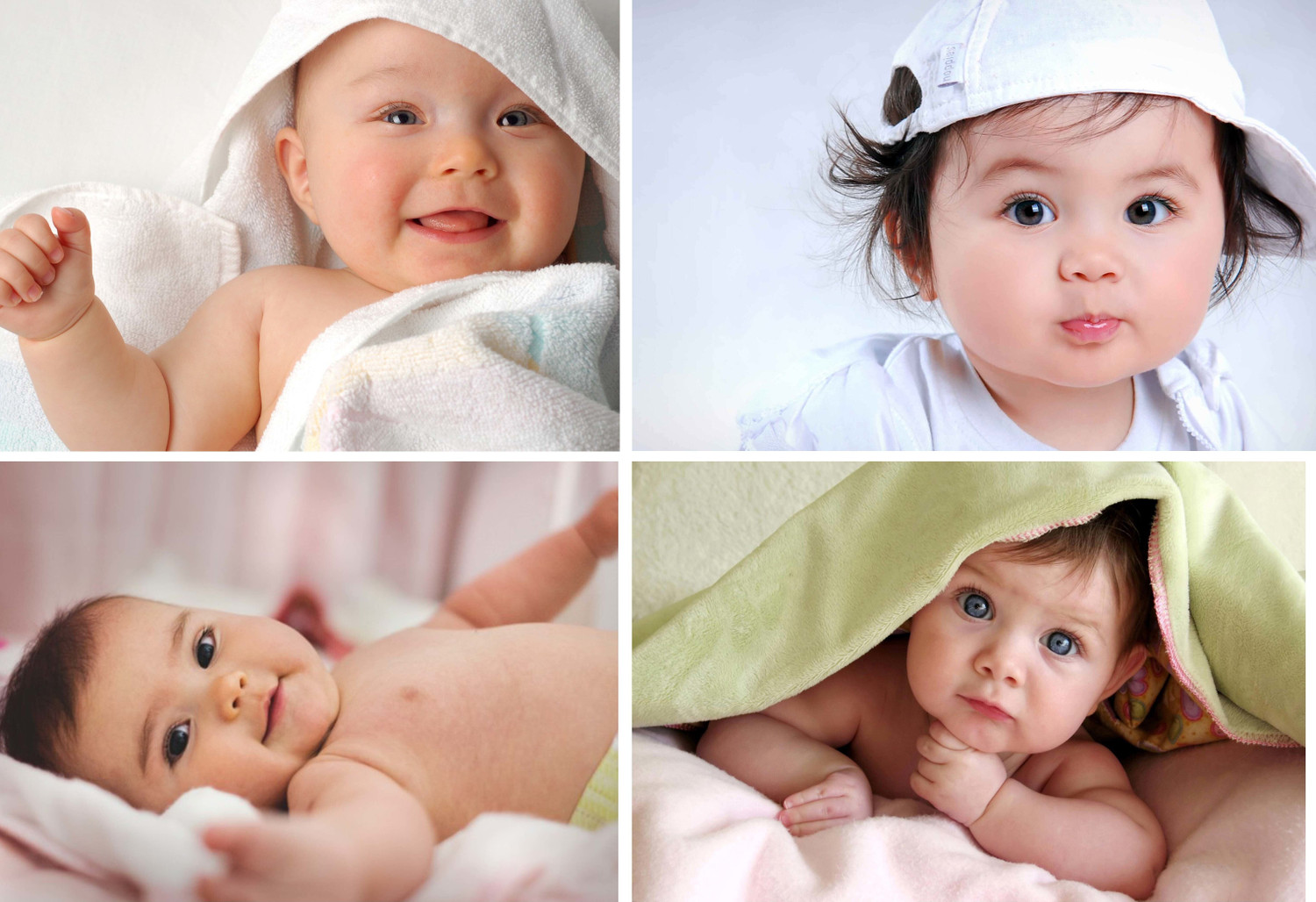 Image of Baby Set of 6 Cute Baby Combo Posters Paper Print