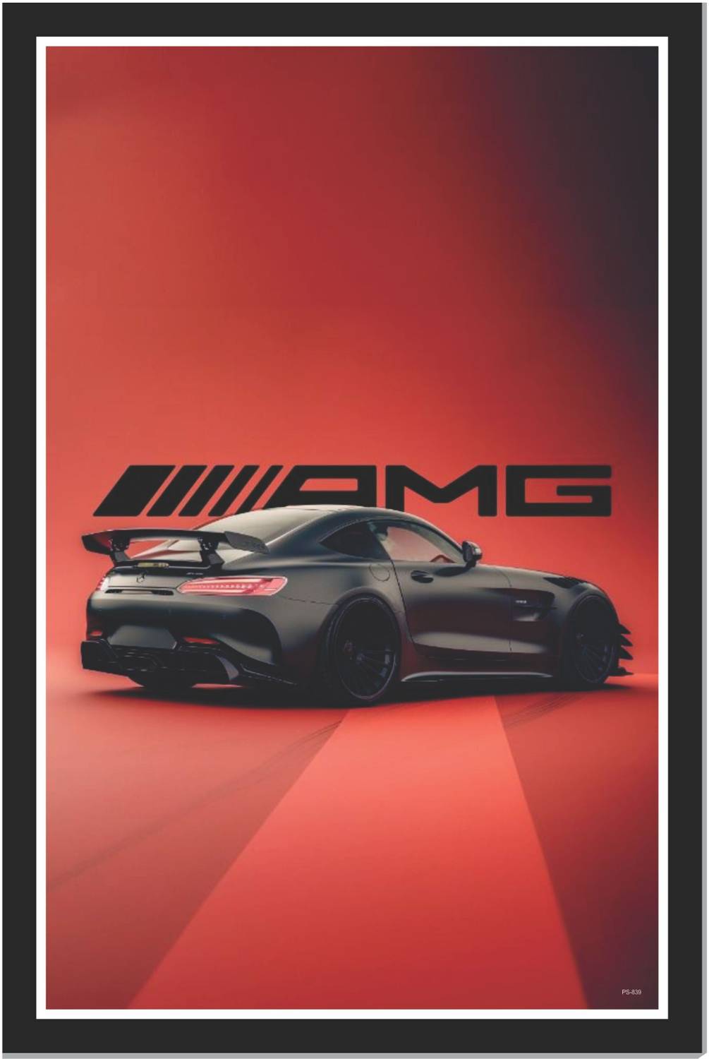 AMG car poster for wall, wall poster wallpaper car, car poster-edt Paper Print