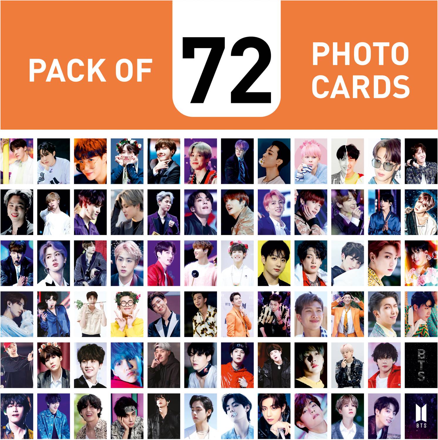 BTS タレントカード 6枚セット 2041 BTS Photo Card Premium High-Quality Photo Card Set Featuring All