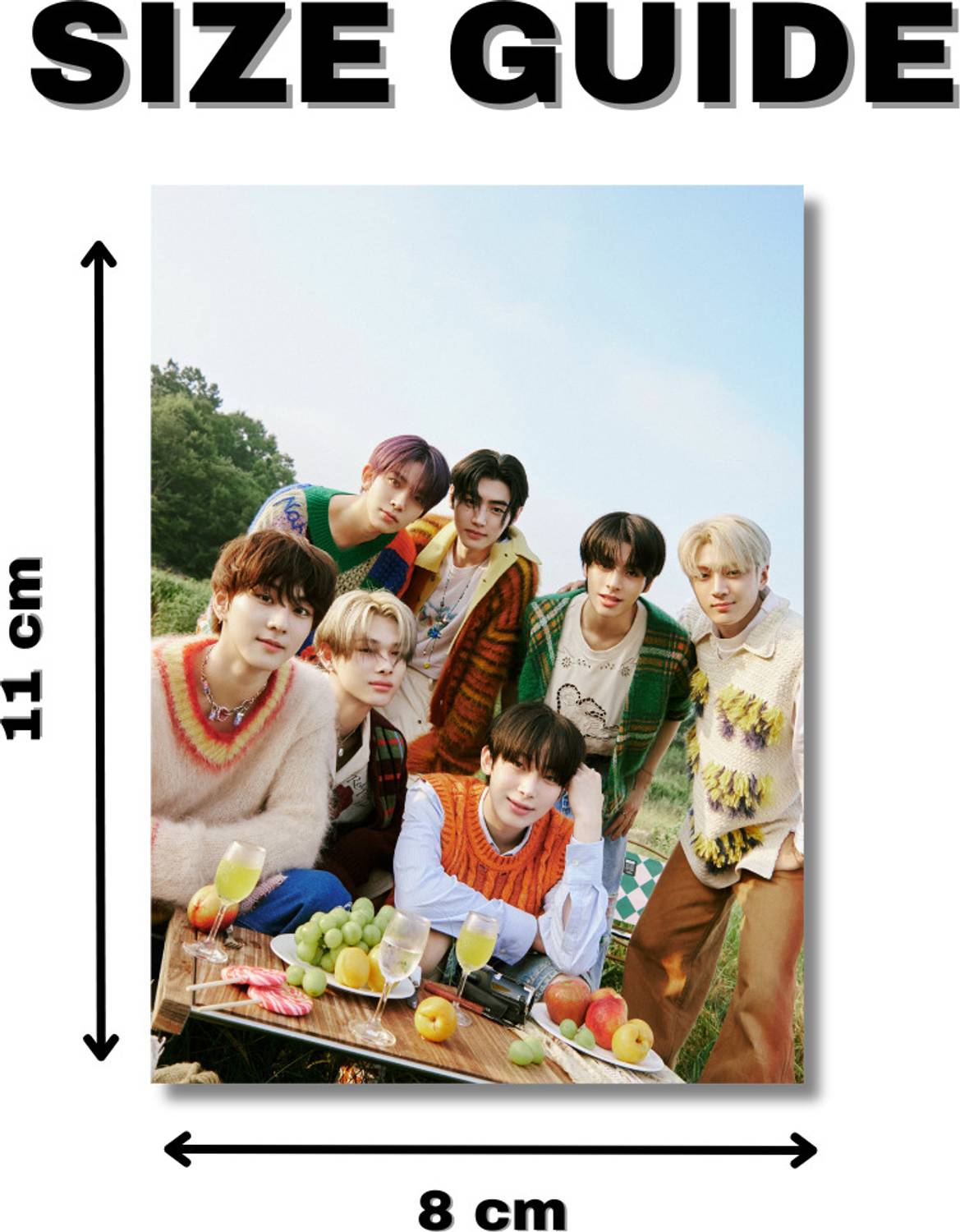 Enhypen Photocards Pack of 16 (8 x 11 cm) | Enhypen Dark Blood