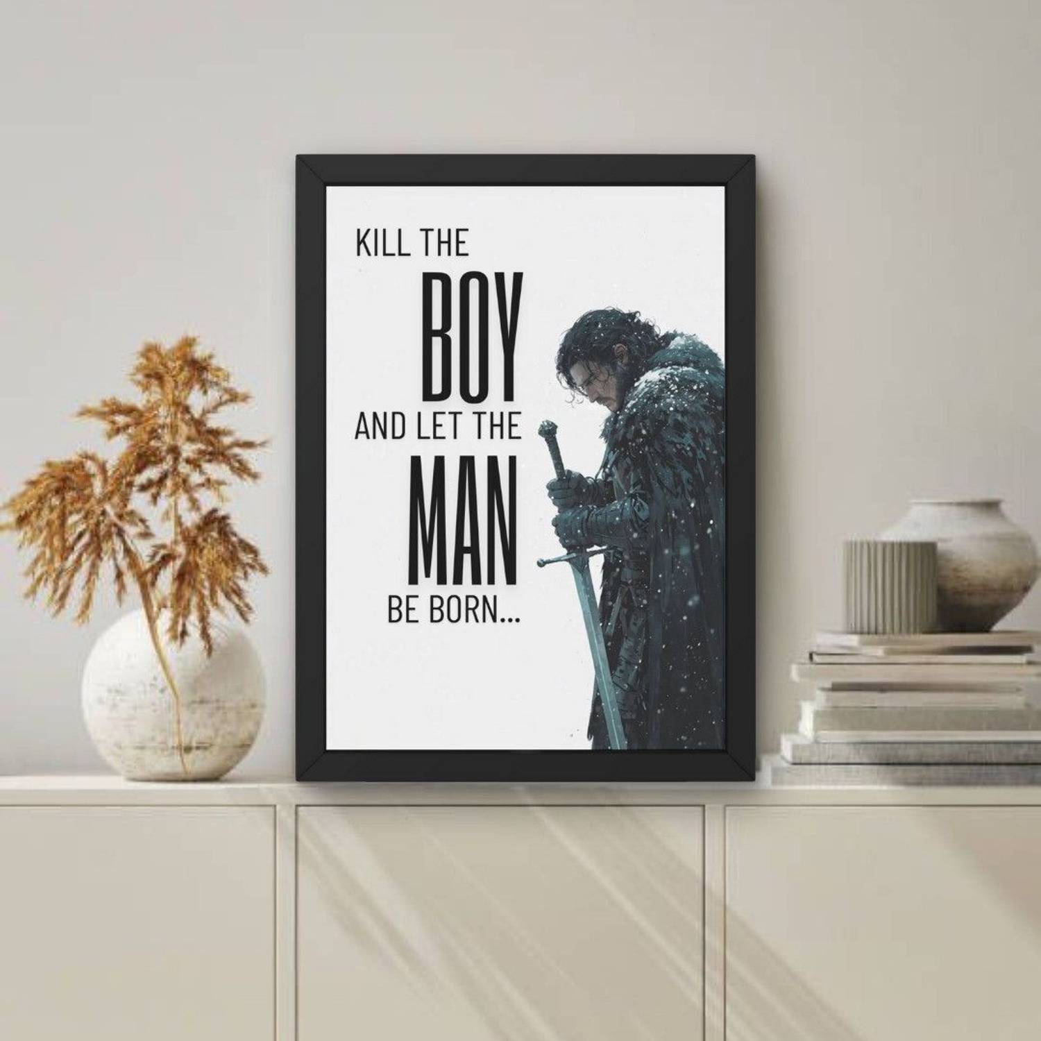 Jon Snow Game of Thrones Framed Poster 8x12 - Image 5