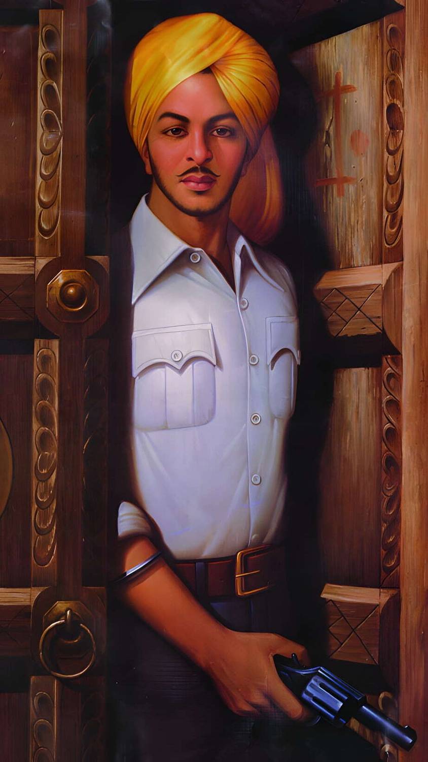 Bhagat singh poster freedom fighter india Photographic Paper