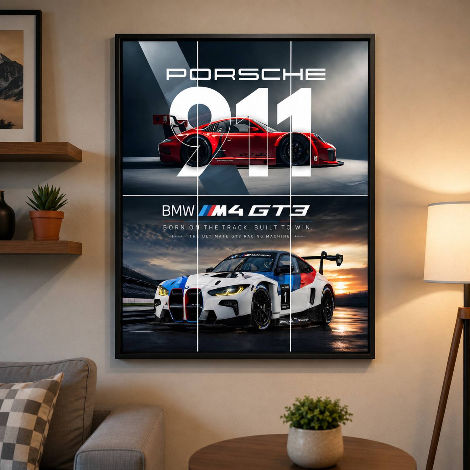 TheCuriousClub Split Car Poster Pack of 6 A4 Sheets - Image 2