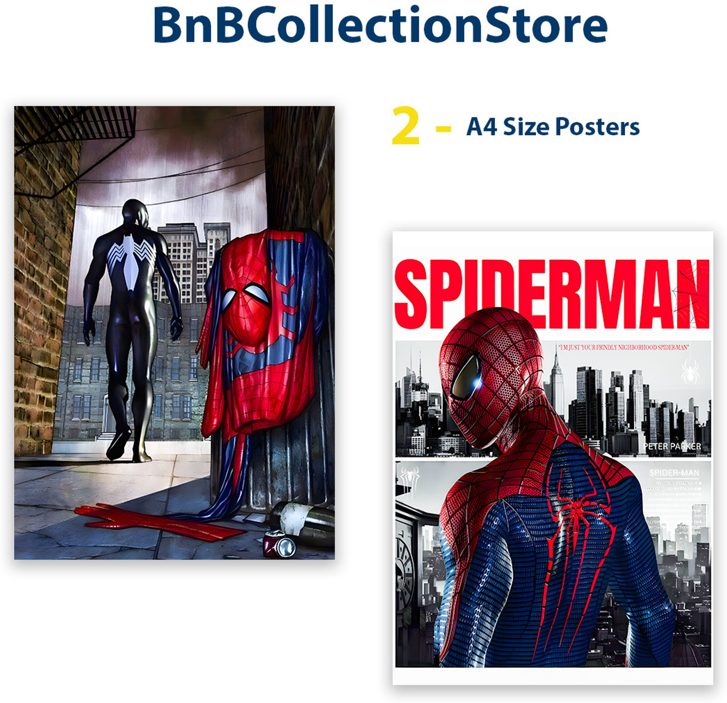 Image of Spider-Man Wall Art Poster Set of 21 | Mix Size Marvel Super Hero Poster For Wall Decoration, Kid Room, Study Room, Living Room, Bed Room Photographic Paper