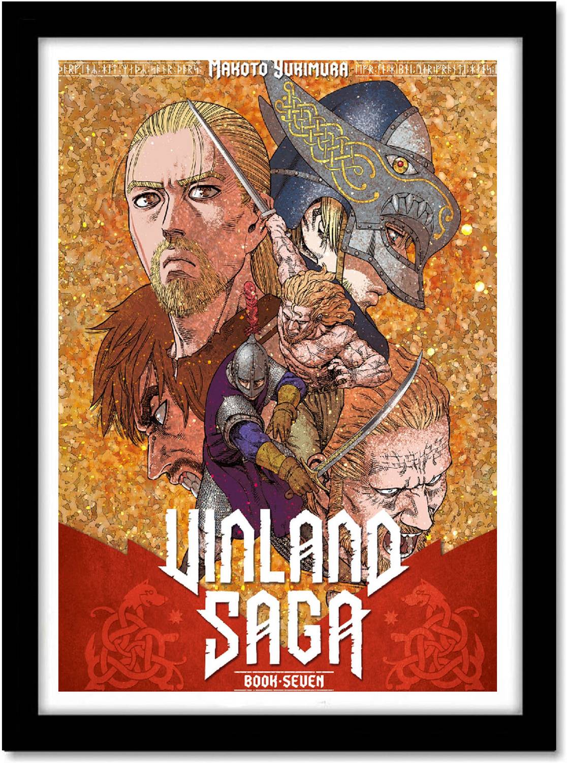 Vinland Saga Yellow Frame framed Poster for Room & Office(10x13
