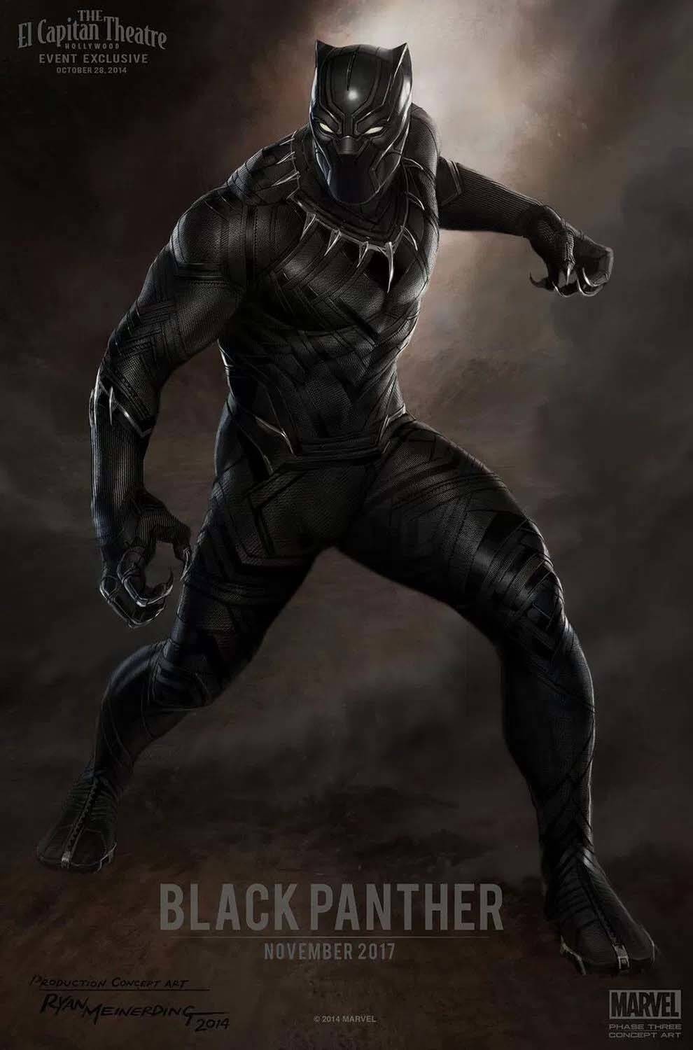 Black Panther Wall Poster Print on Art Paper 13x19 Inches Paper Print