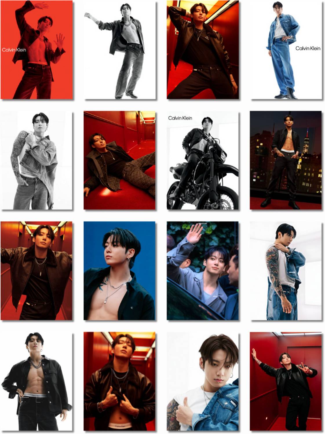BTS Photocards Pack of 16 (8 x 11 cm) | BTS Jungkook Photocards