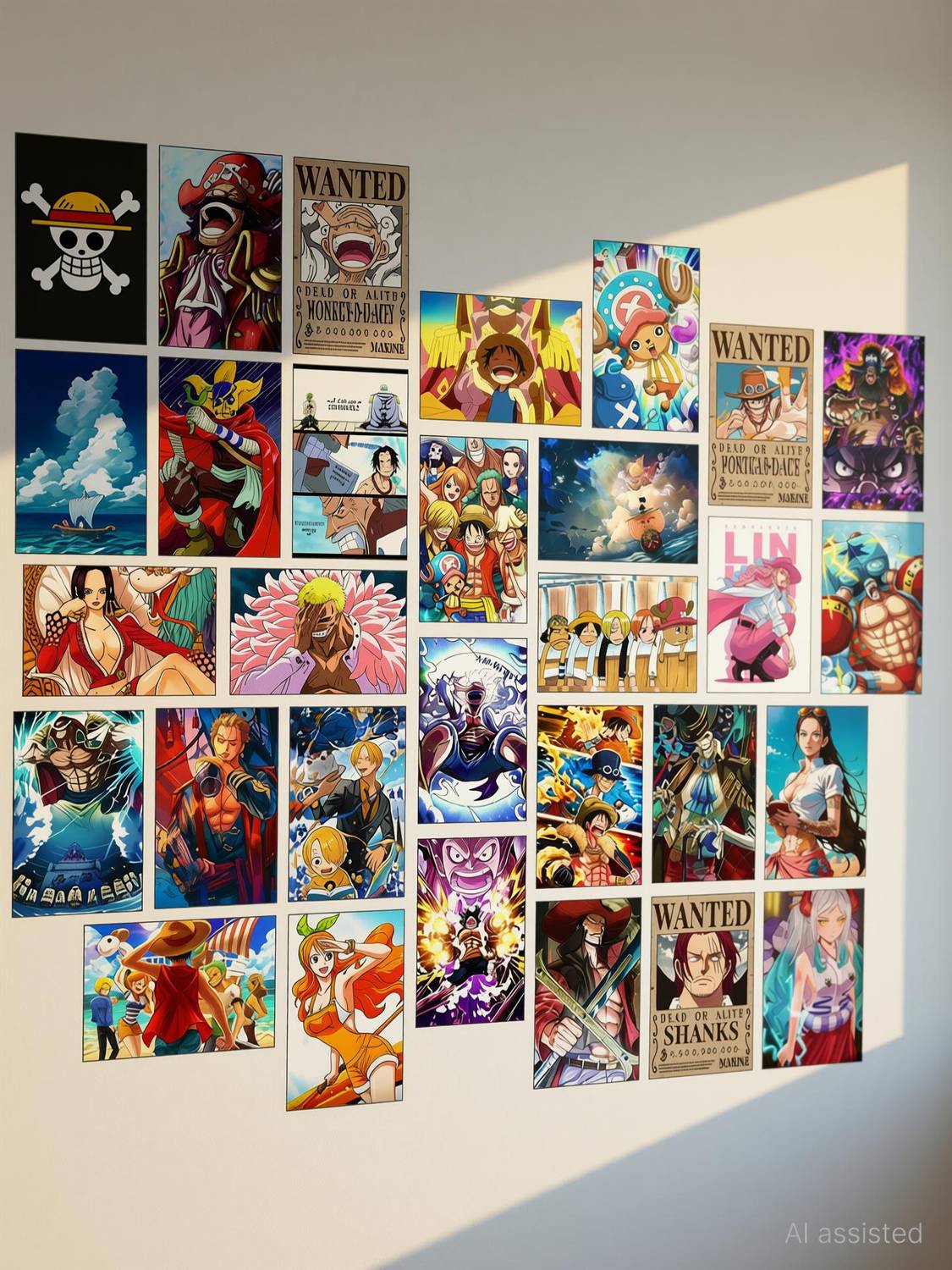 paper9store Pack Of 30 One Piece Posters | Self Adhesive|Includes