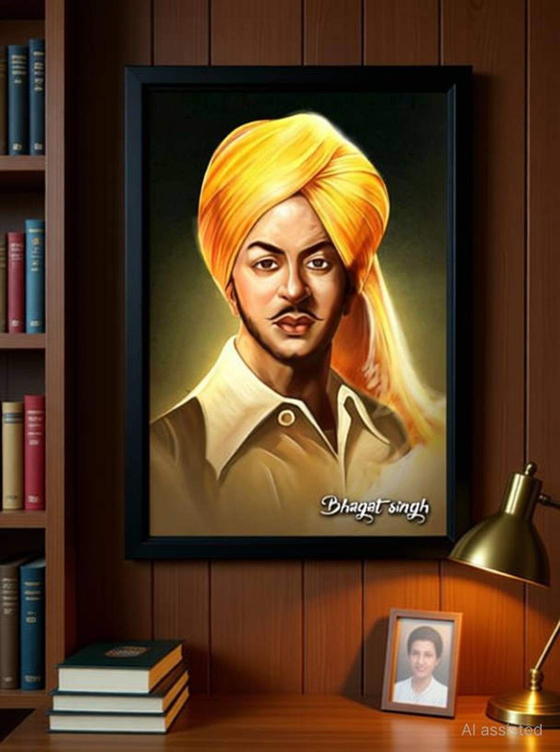 Bhagat Singh Photo Frame Photographic Paper