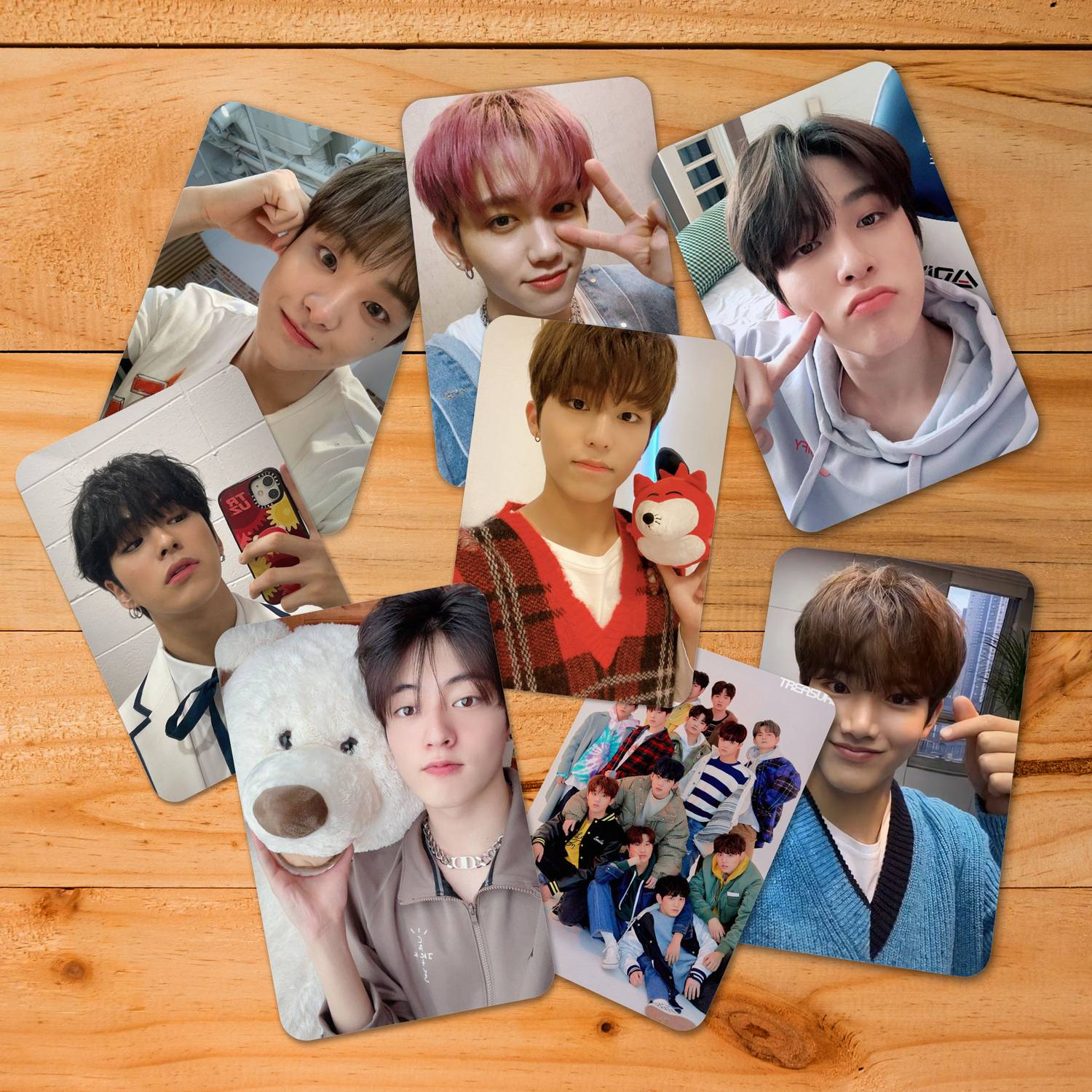 Treasure Selfie Kpop Photo cards ( Set of 12 + 4 Freebies