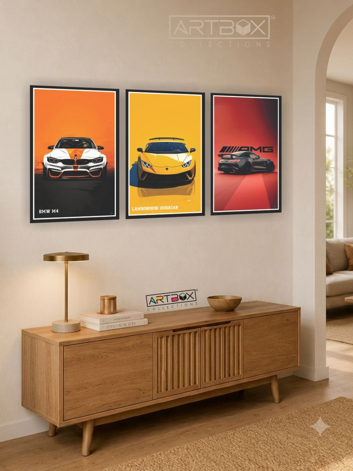 Image of BMW car poster for wall, wall poster wallpaper car, car poster Fine Art Print