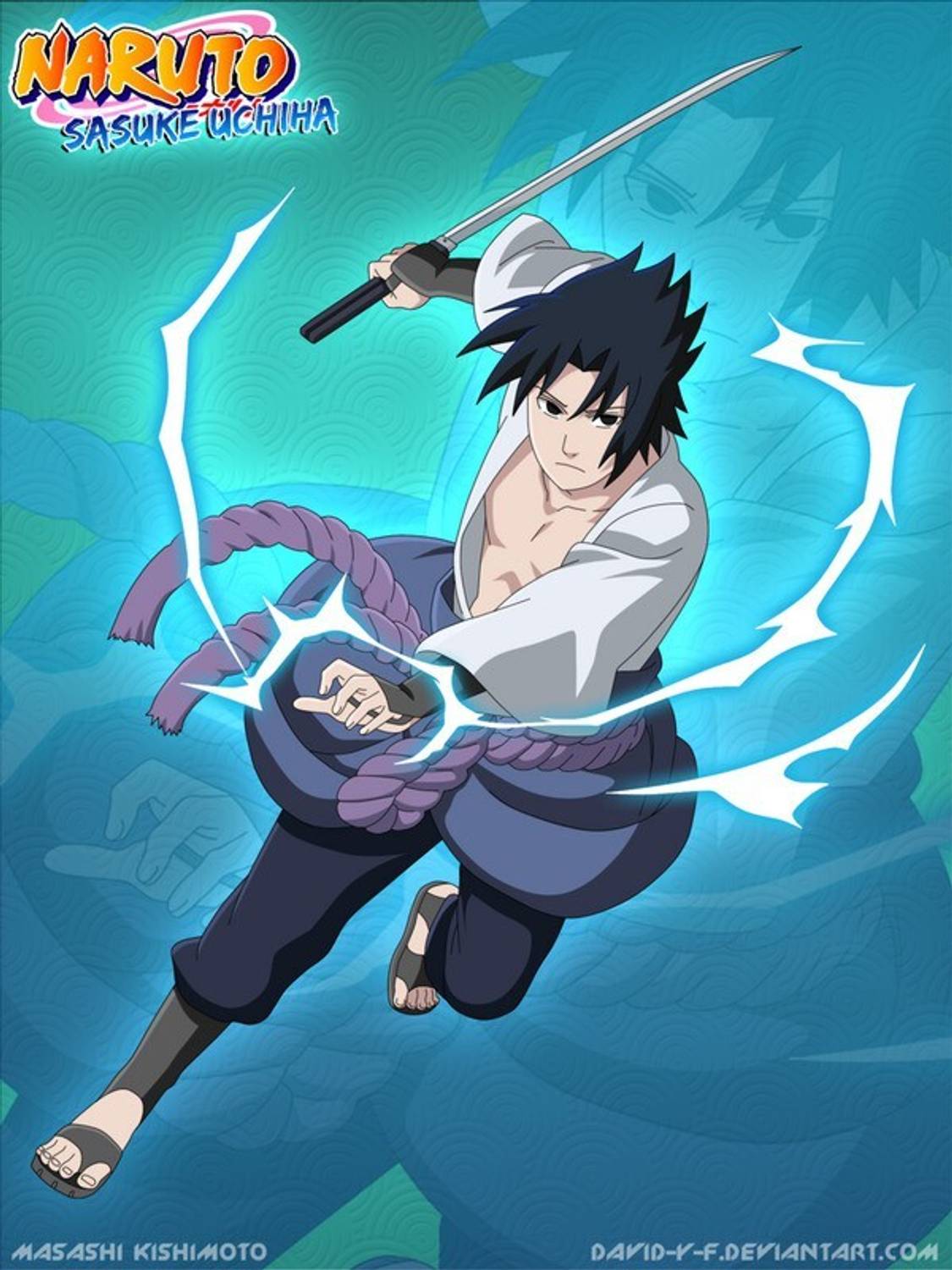 Poster Sasuke Uchiha sla1185 (Wall Poster, 13x19 Inches, Matte