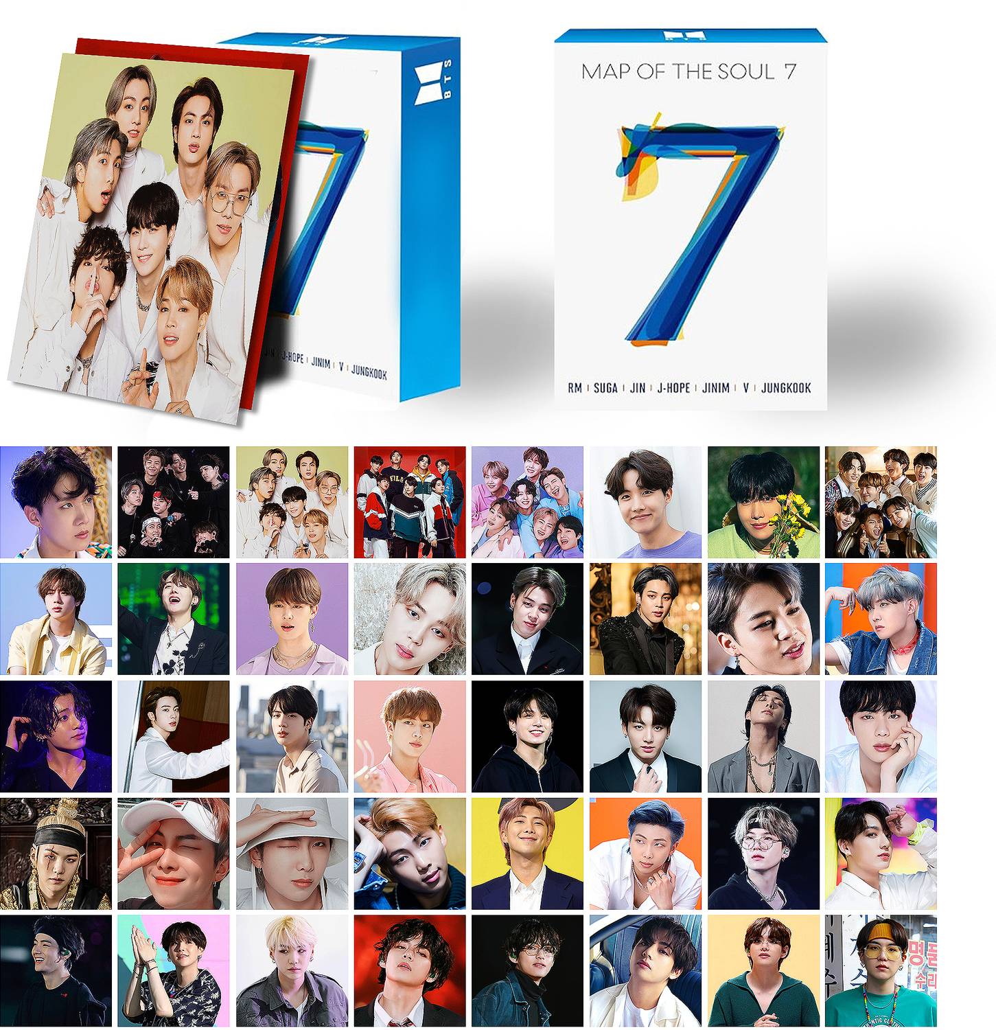 Pack of 40 BTS Albums Photocard Premium Photocards, Merch For