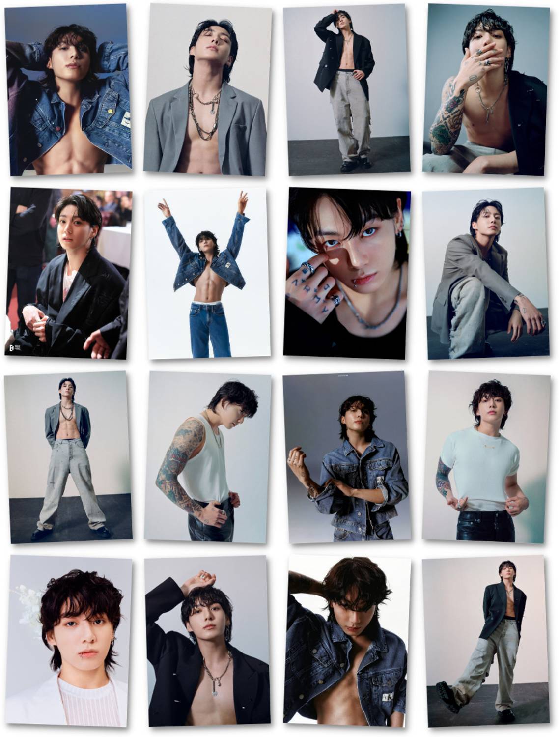 BTS Jungkook - Seven Photocards Pack Of 16 (8 x 11 cm) | BTS JK