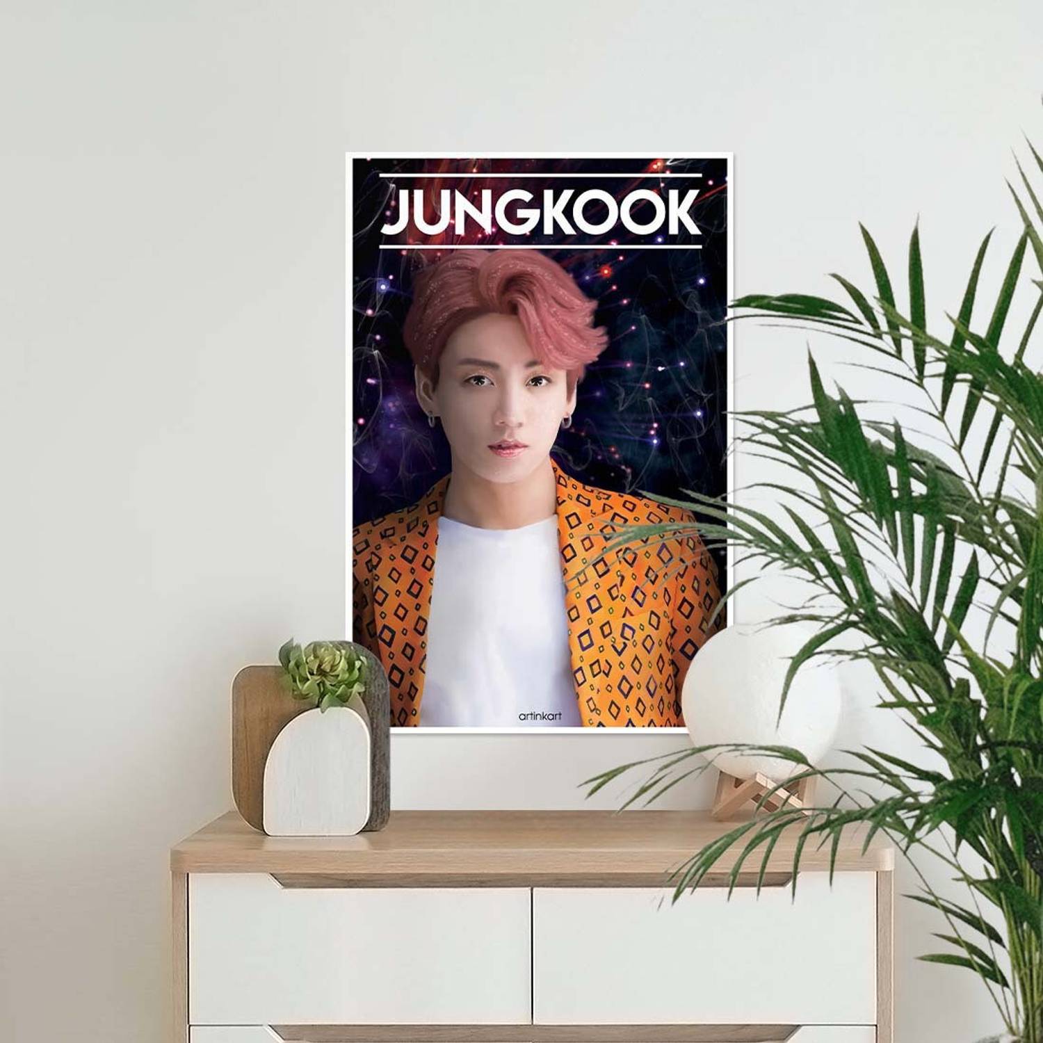 Poster-BTS Jungkook Poster KPOP Wall Poster Art Print for Room