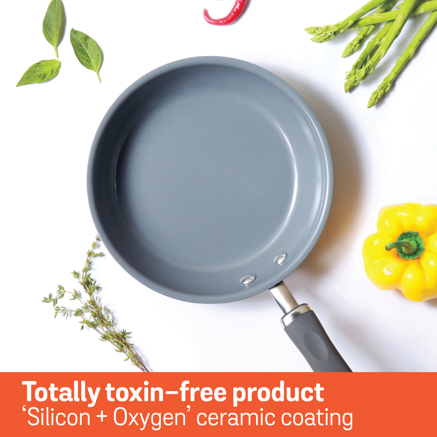 Image of Meyer Anzen Ceramic Coated Cookware Fry Pan 28 cm diameter 3.45 L capacity