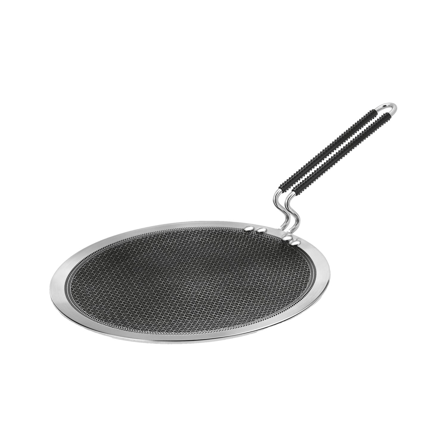 Image of MILTON ProCook Triply Hexa Tech Induction Stainless Steel Concave Tawa, 24 cm Tawa 24 cm diameter