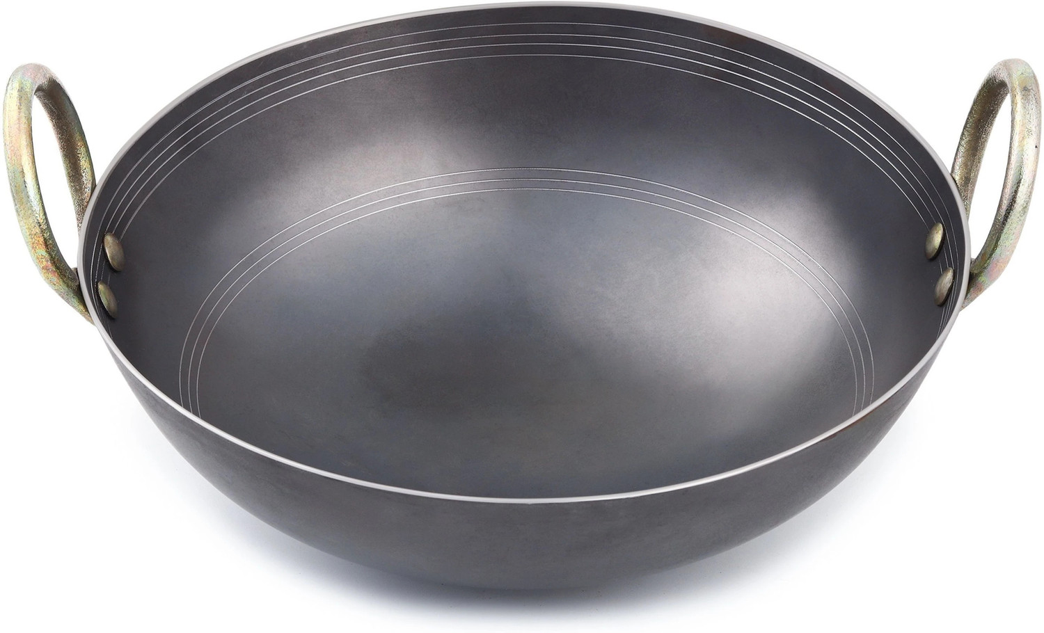 Image of ironize11inchironkadai Kadhai 28 cm diameter 3.5 L capacity (Iron, Induction Bottom)