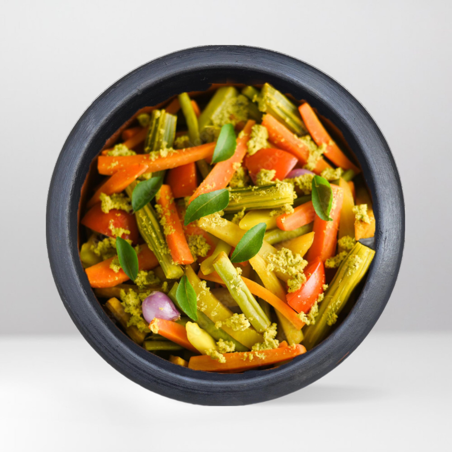 Image of Craftsman Deep Burned Clay Pot | Cooking and serving Combo 1 & 3 Liter Pot 26 cm, 30 cm diameter 4 L capacity