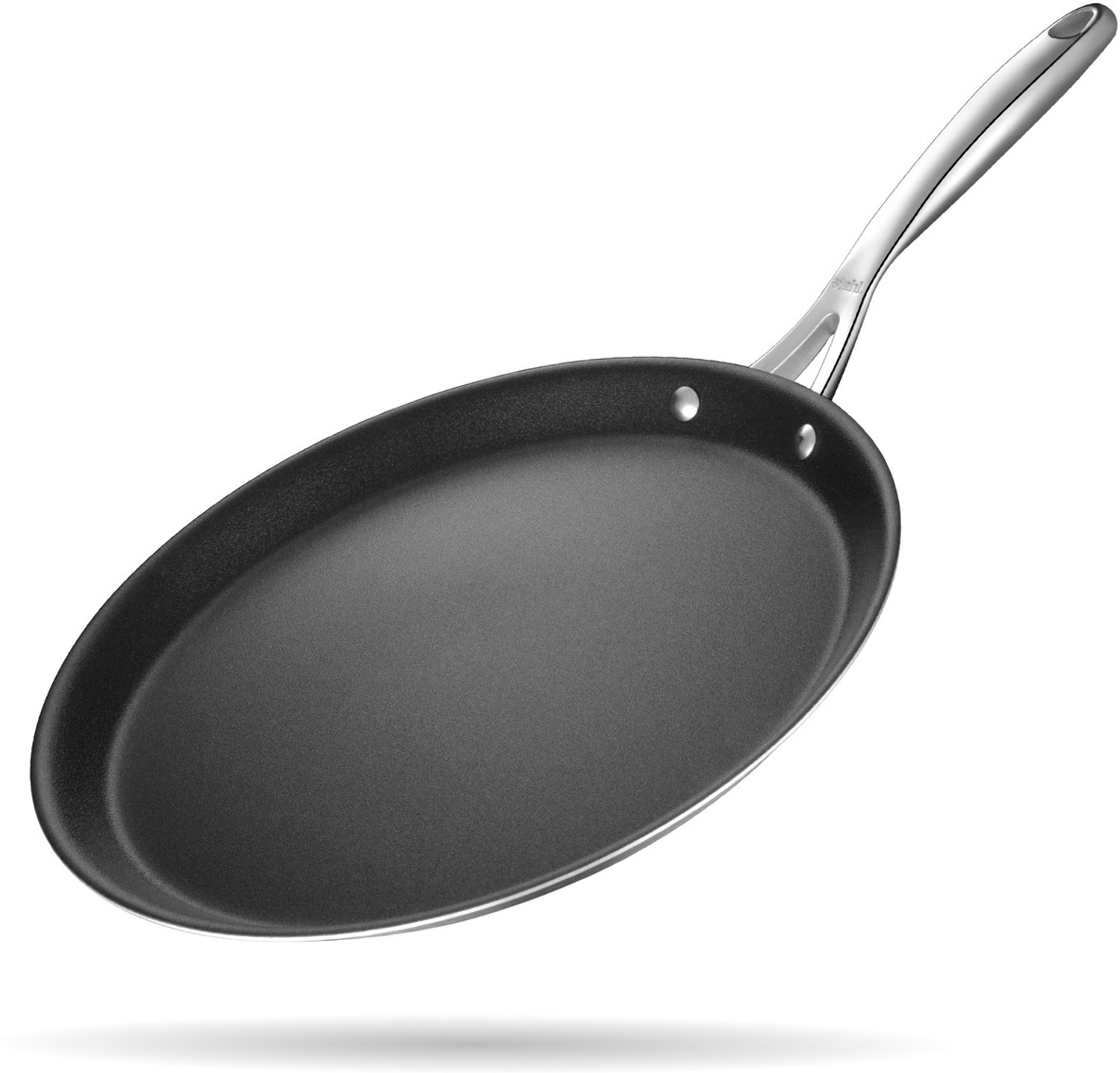 Image of Stahl Artisan Schild Triply Stainless Steel + PEEK-Reinforced Non-Stick Tawa 28 cm diameter